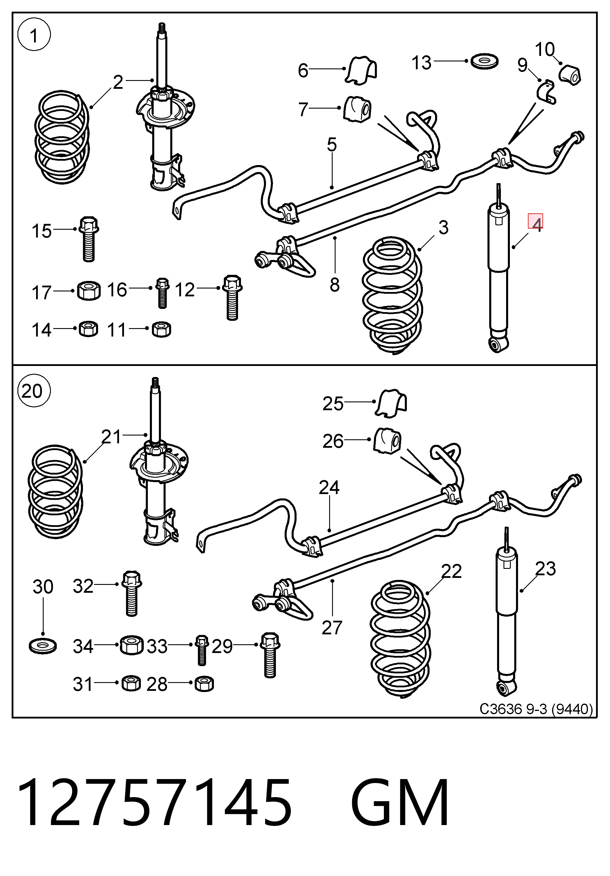 Compre 7358G Magneti Marelli Amortecedor traseiro