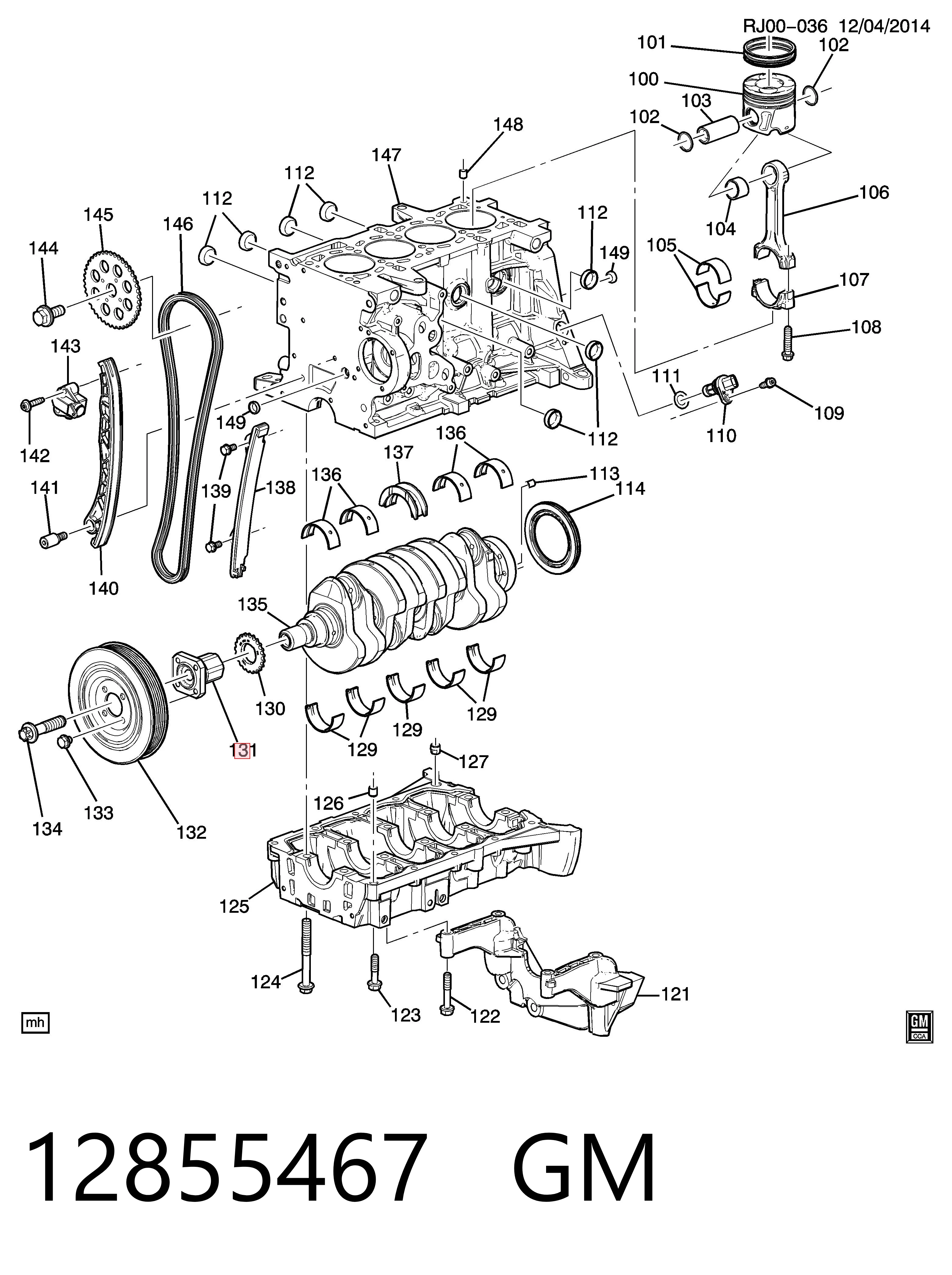12855467 Peugeot/Citroen Parafuso de fixação de volante