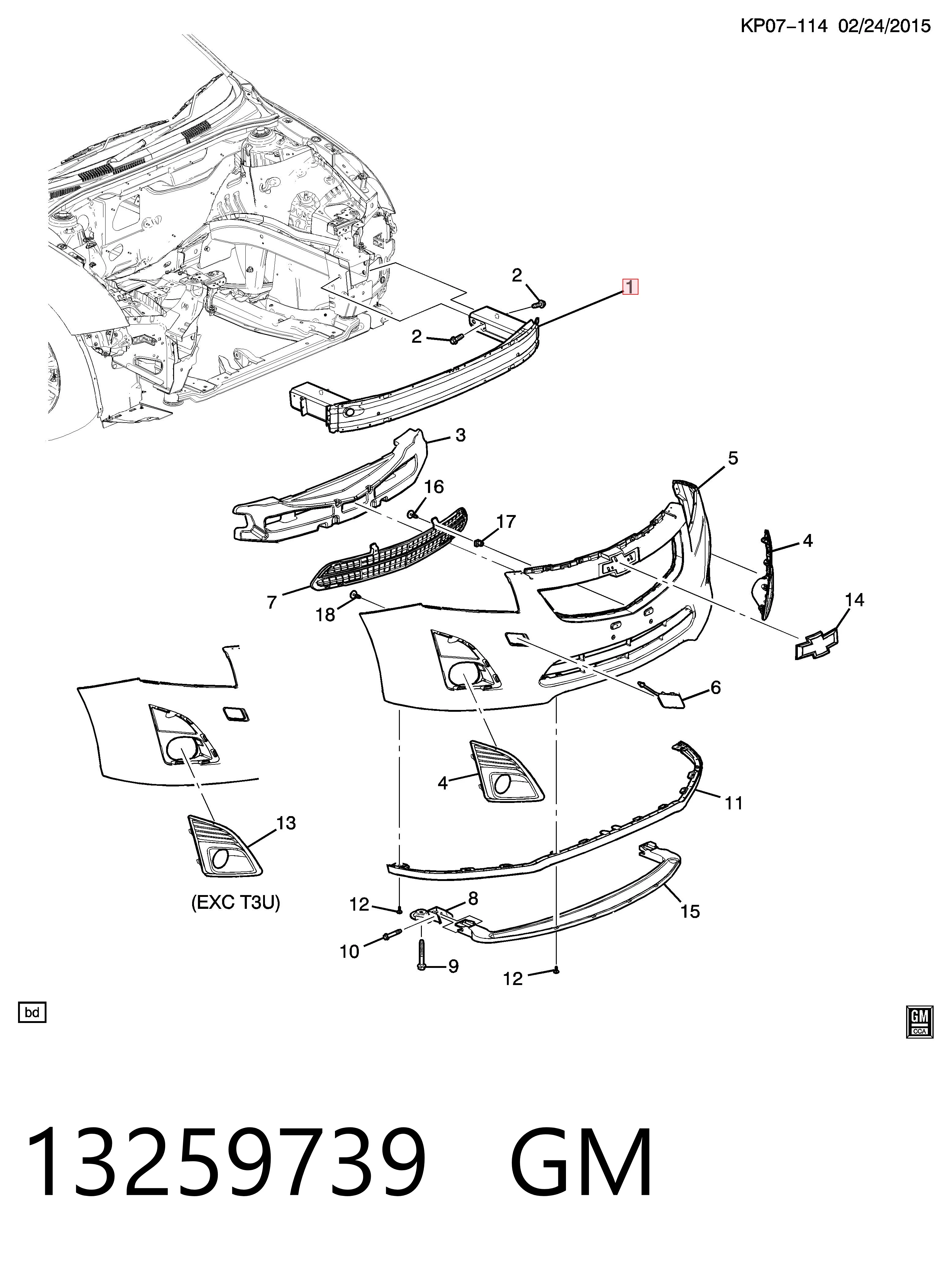 Reforçador do pára-choque dianteiro para Opel Astra J Sports Tourer P10