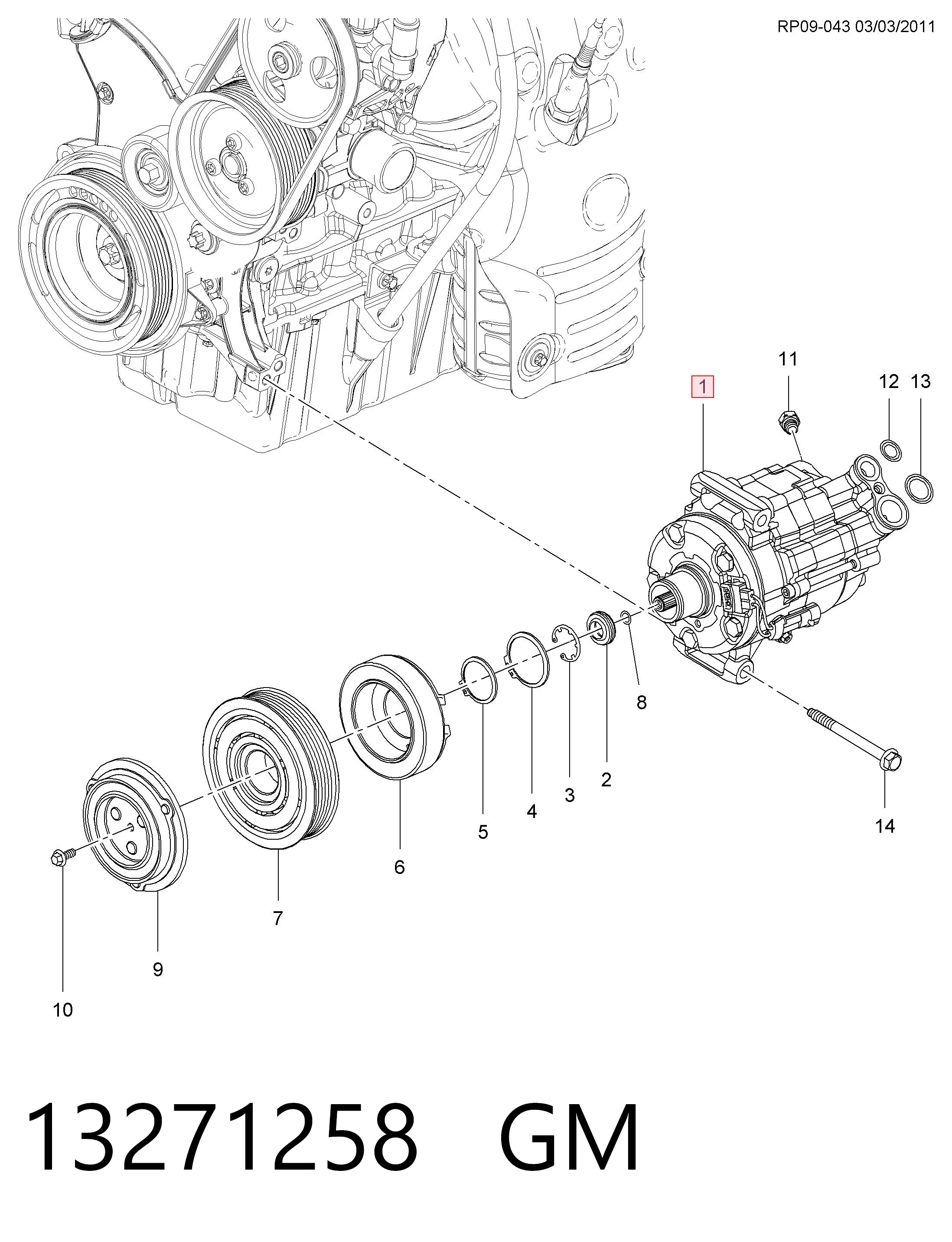 Compressor de aparelho de ar condicionado Polcar 2508KS4