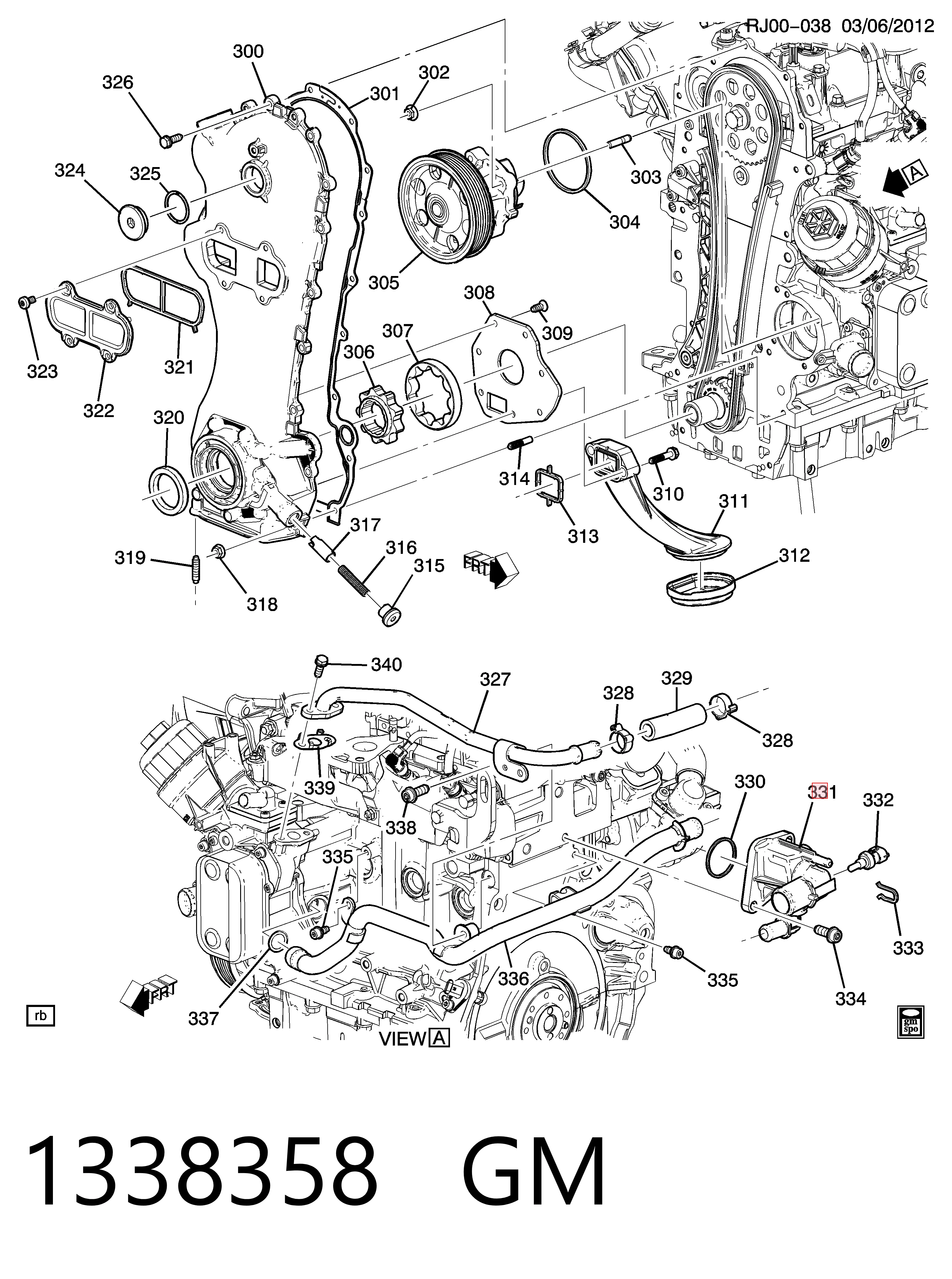 Caixa do termostato para Fiat Tipo EGEA 356