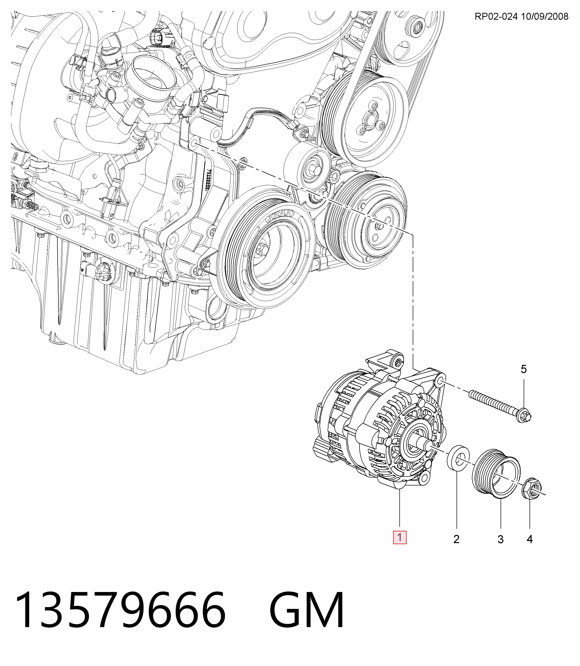 Compre 13595628 Peugeot/Citroen Gerador