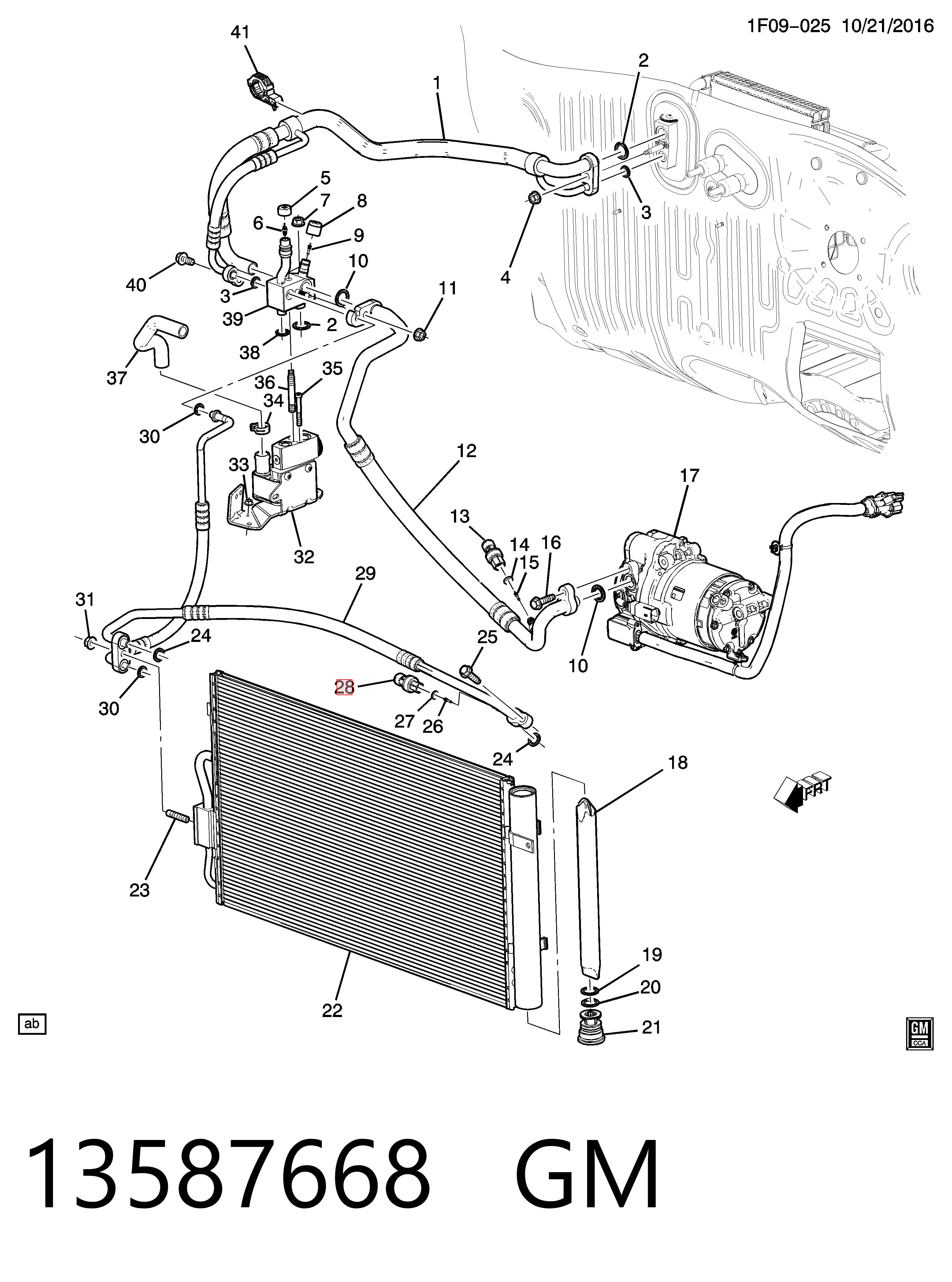 Sensor de pressão absoluta de aparelho de ar condicionado Opel Vectra B 36