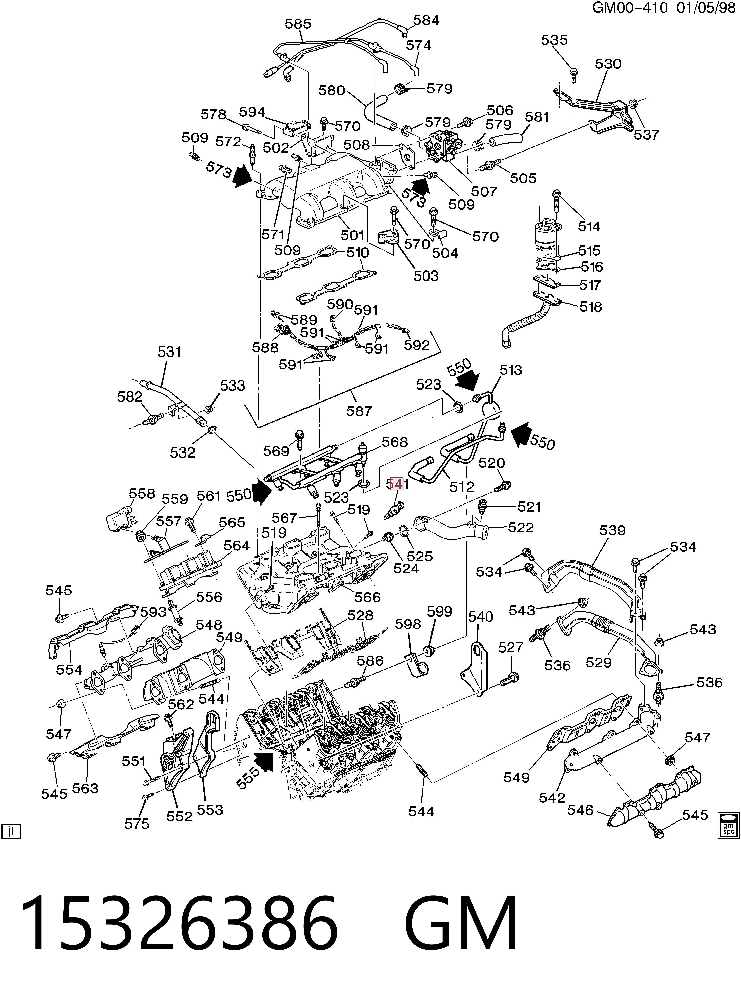 15326386 General Motors Sensor de temperatura do fluido de esfriamento