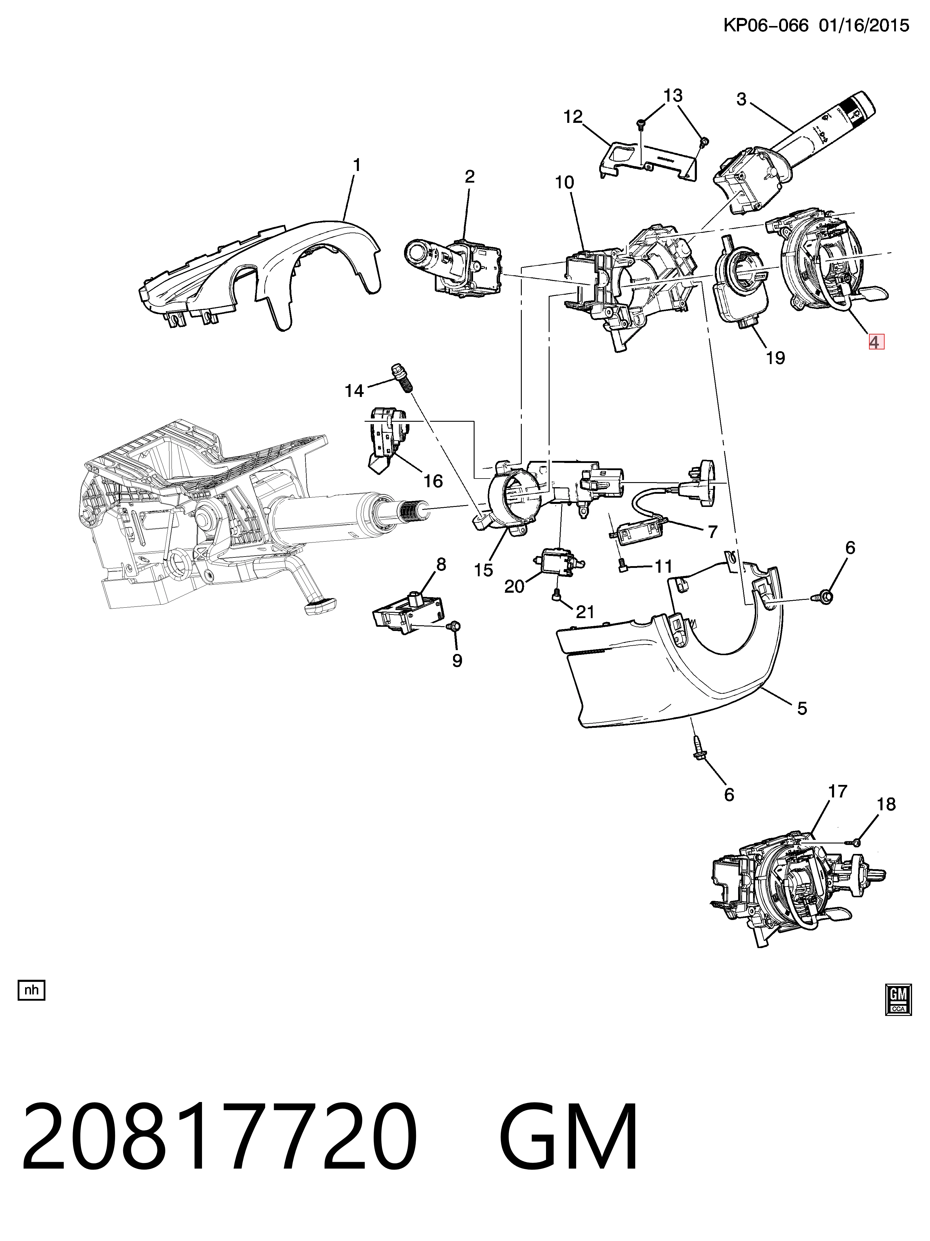 Anel AIRBAG de contato, cabo plano do volante para Opel Astra J Sports Tourer P10