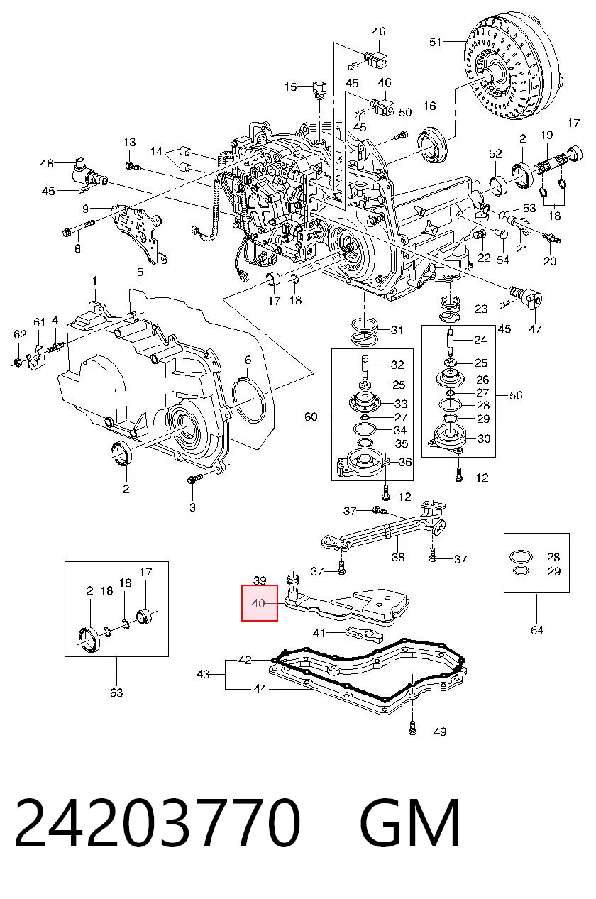 Filtro da Caixa Automática de Mudança Daewoo Nubira I J10, J15