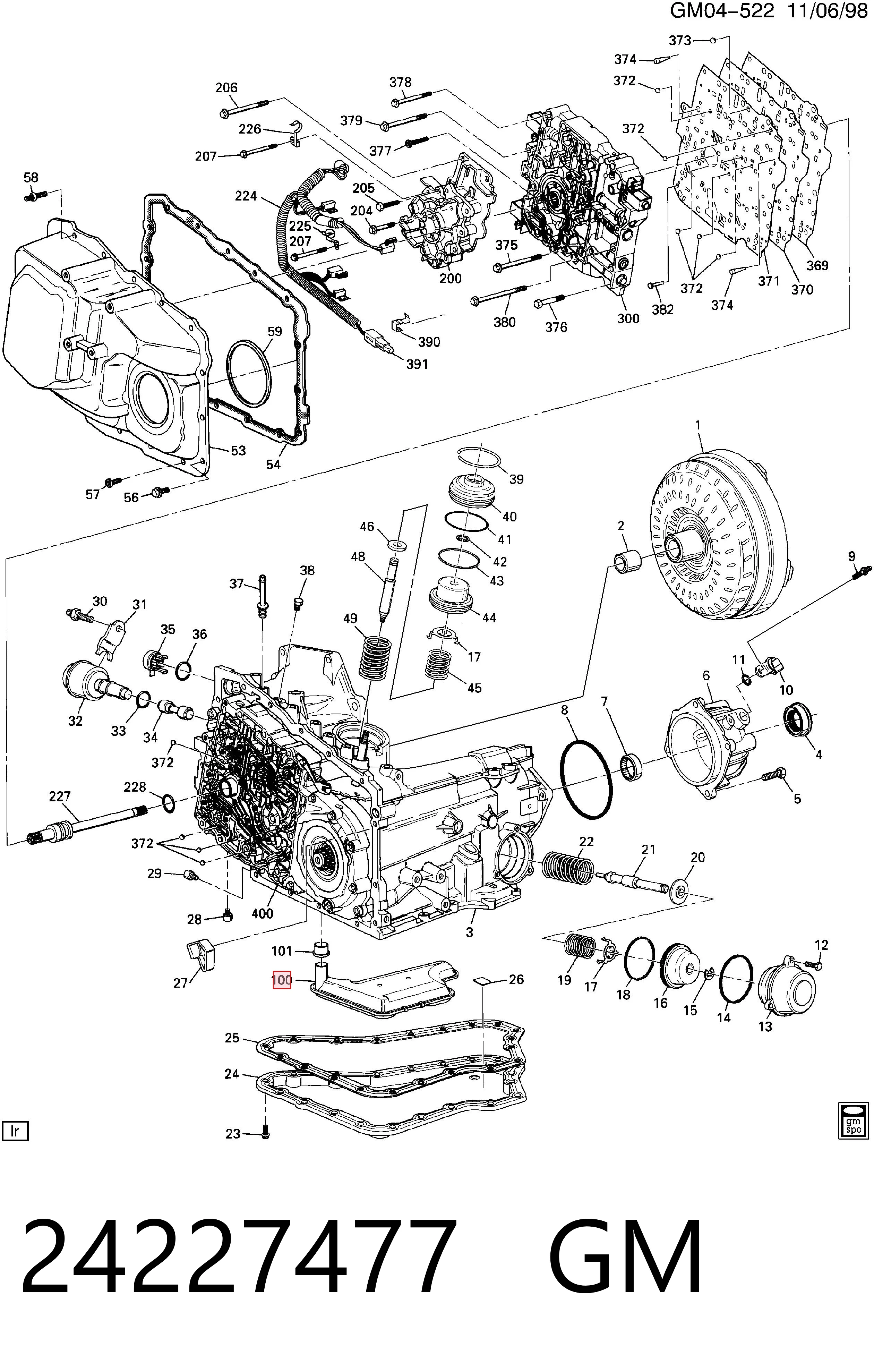 24227477 General Motors Filtro da Caixa Automática de Mudança