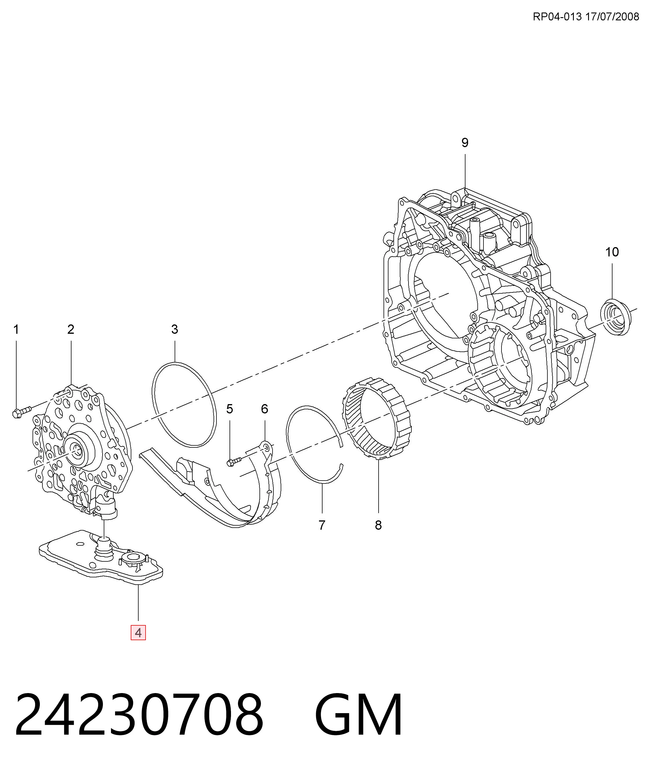  Filtro da Caixa Automática de Mudança Chevrolet Aveo III sedan (T300) (2011 - 2020) III