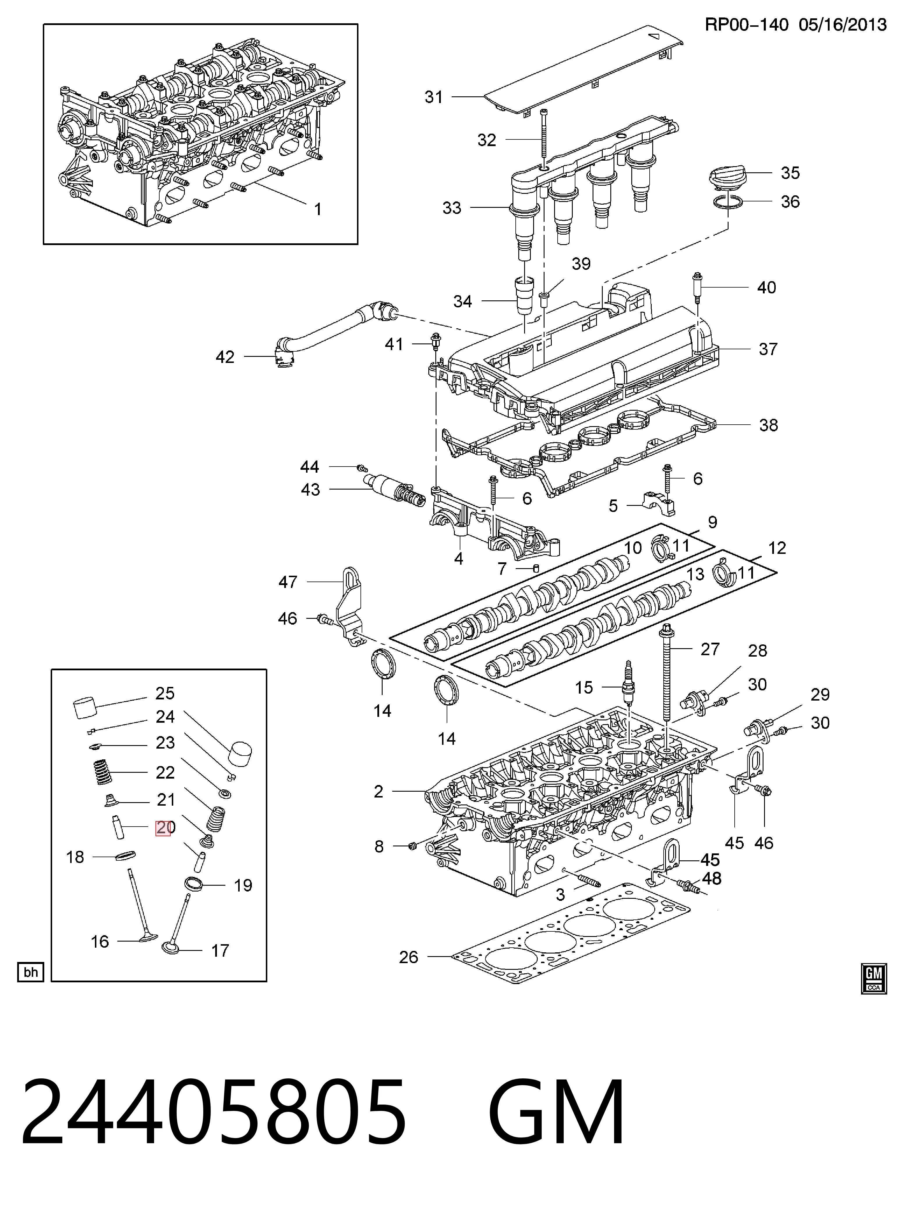 Guia de válvula para Fiat Stilo  192