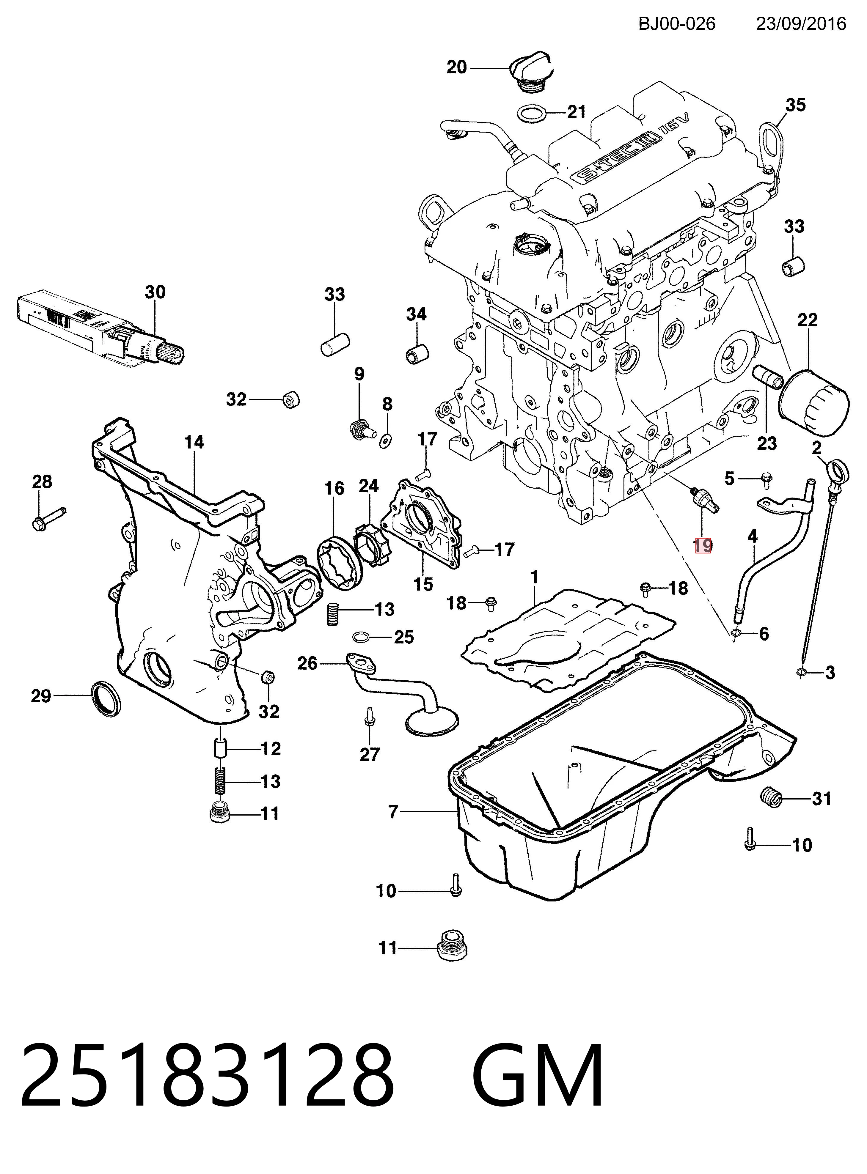 Sensor de pressão de óleo Chevrolet Spark (Matiz) M300 ao melhor preço