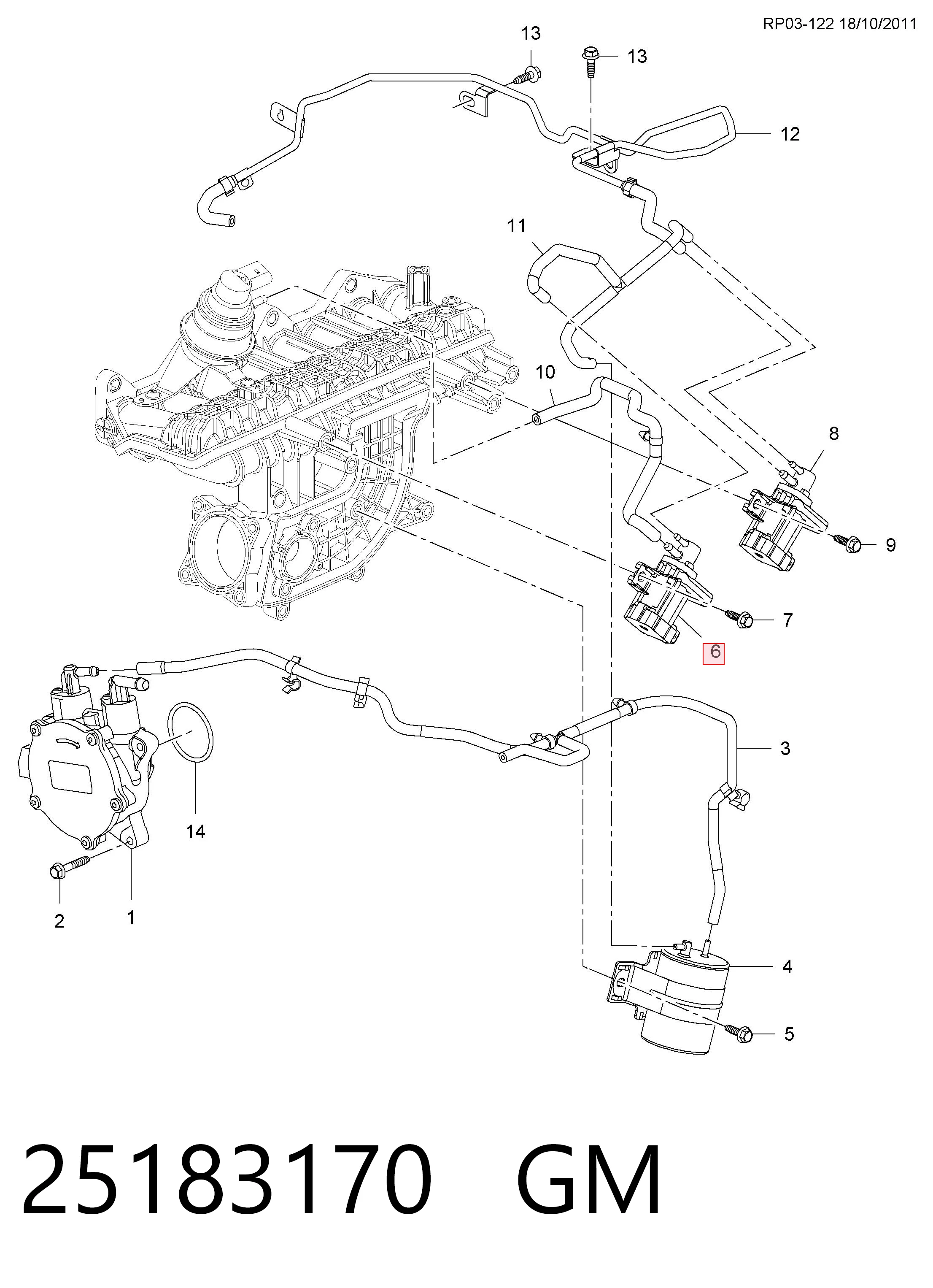 Convertidor de pressão (solenoide) de supercompressão 1612247280 Peugeot/Citroen