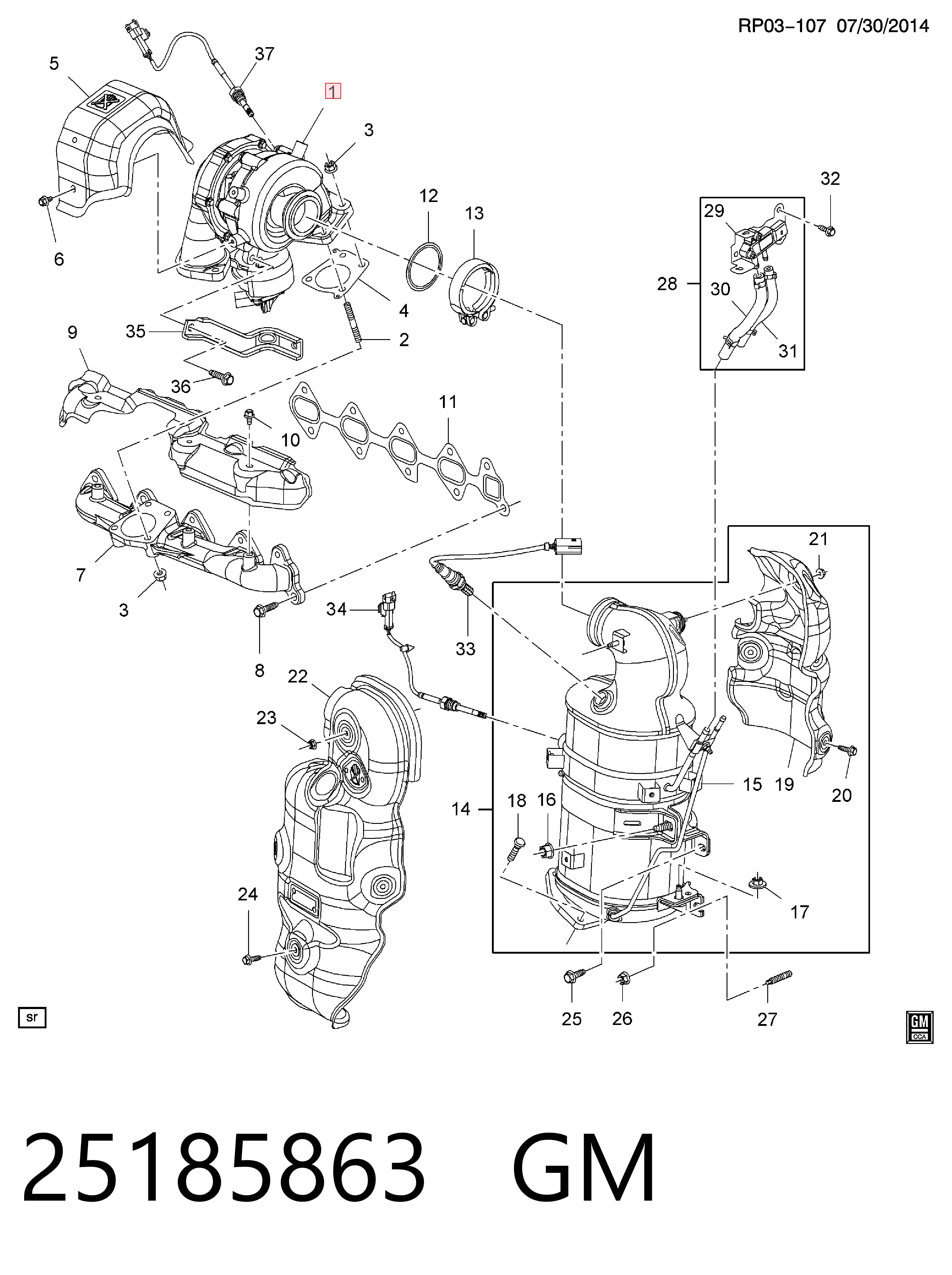 Turbina para Chevrolet Captiva II C140