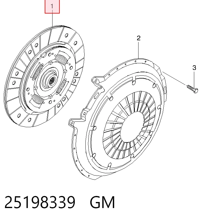 Disco de embraiagem para Chevrolet Aveo II T250, T255