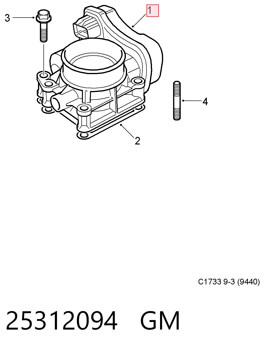 Válvula de borboleta montada Fiat/Alfa/Lancia 71739392