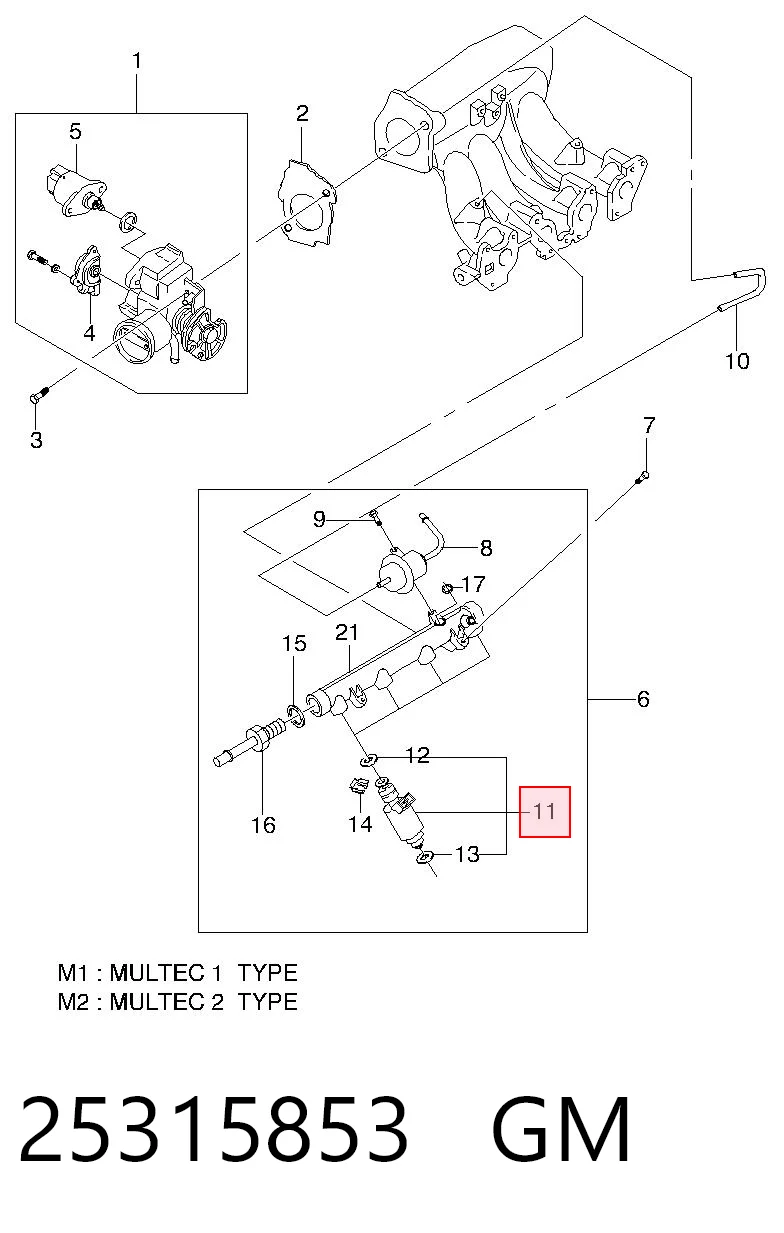 96334808 Peugeot/Citroen Injetor de injeção de combustível