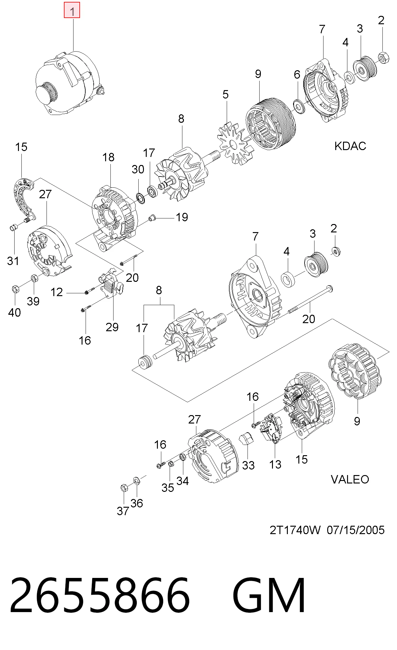 Compre Gerador Chevrolet Aveo 1