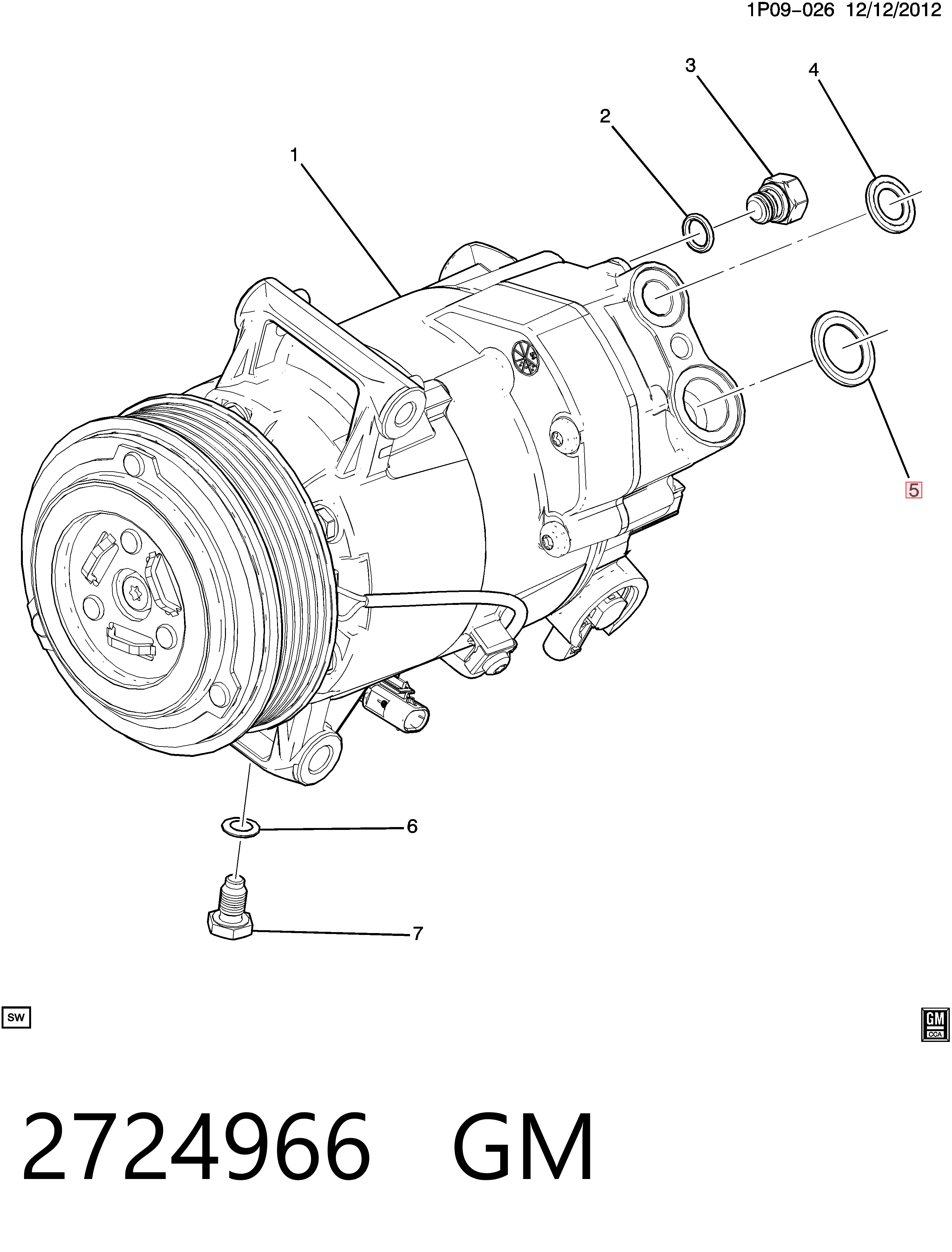 Vedante anular de mangueira do compressor de injeção 8524743750 Isuzu