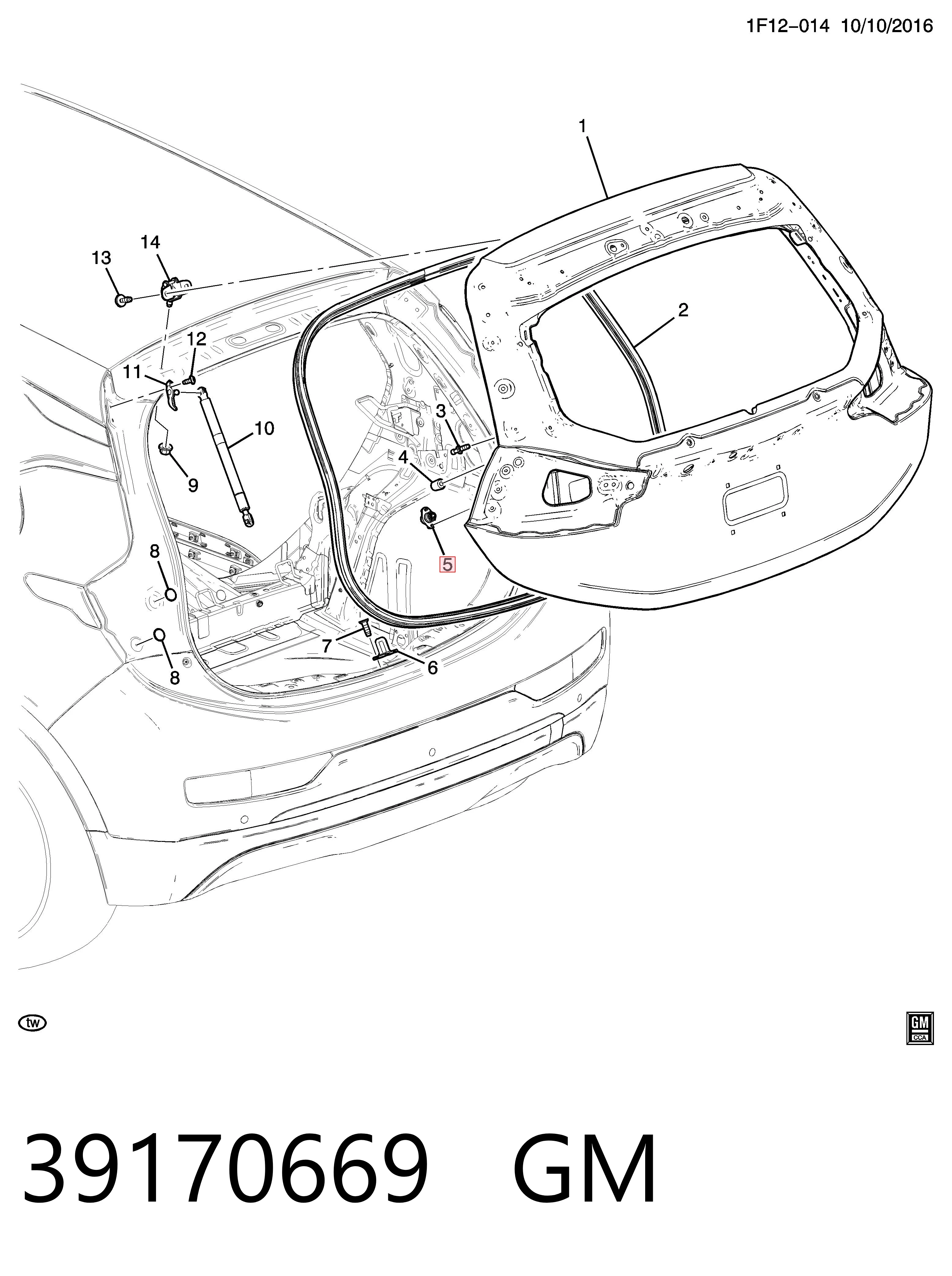 Compre YQ00120480 Peugeot/Citroen Pára-choque (grade de proteção) de tampa de porta-malas (de 3ª/5ª porta traseira)