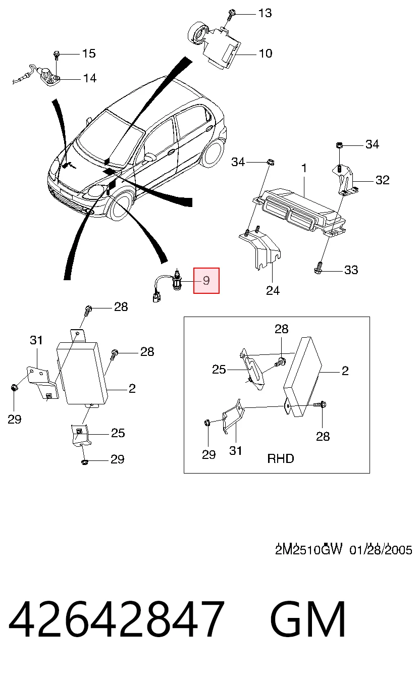 Sensor de velocidade Hyundai/Kia 96603583 preço, a partir de 16,93 USD