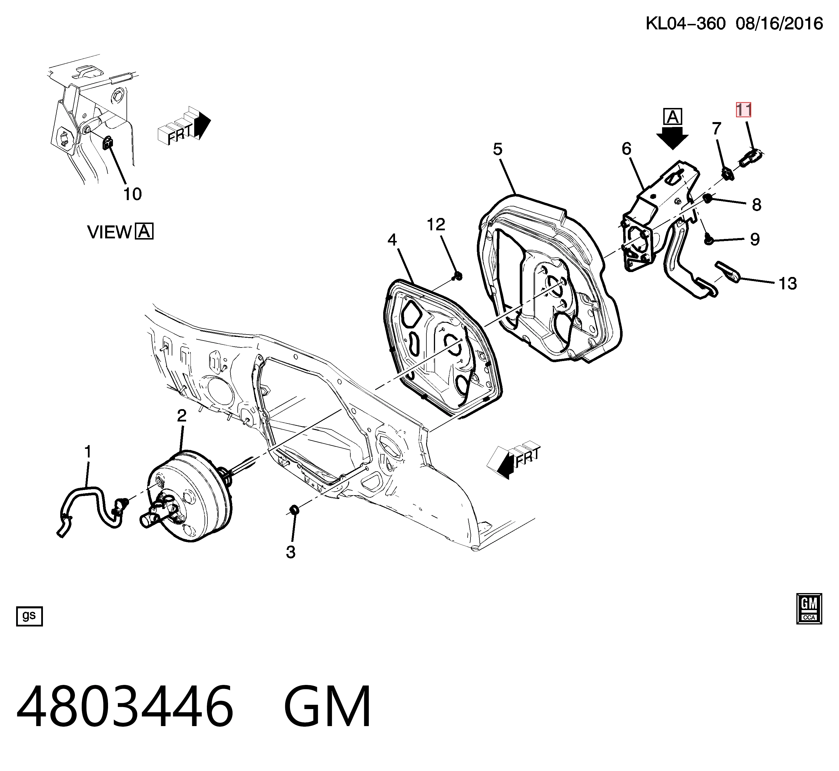 96628565 Peugeot/Citroen Sensor de ativação do sinal de parada