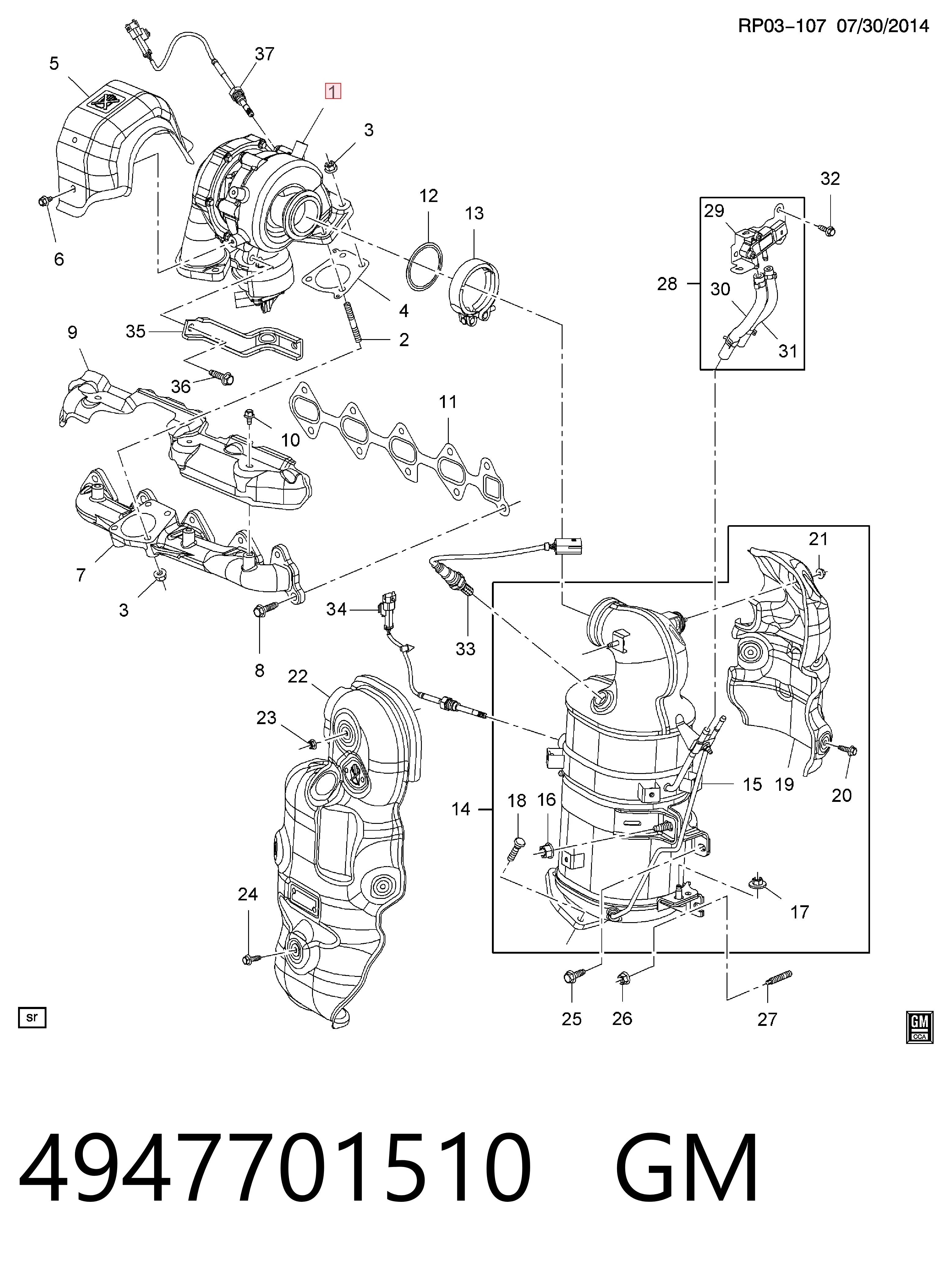 Turbina PA4947701510 Turbo Motor