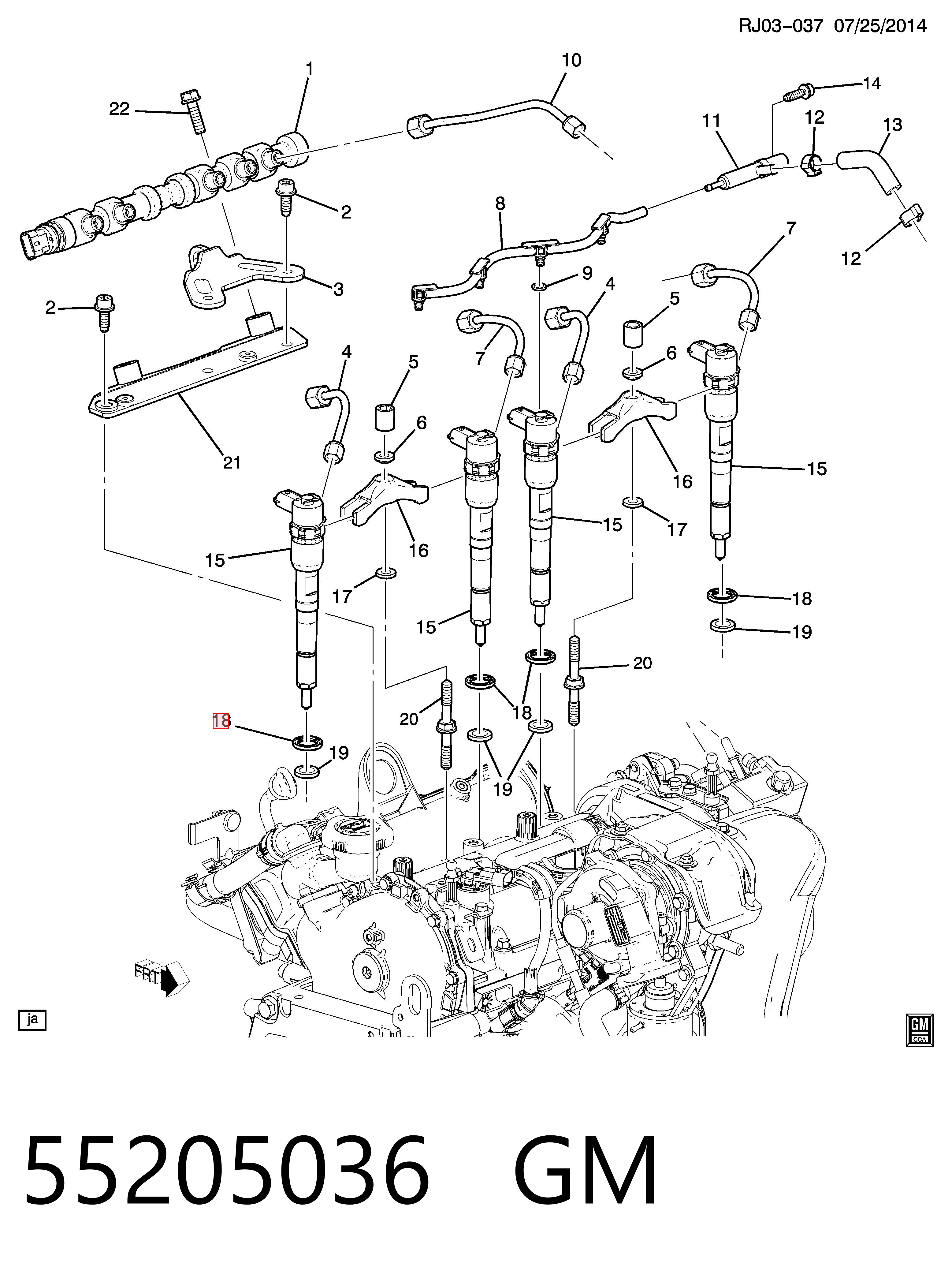 2430105009 Bosch Anel (arruela) do injetor de ajuste