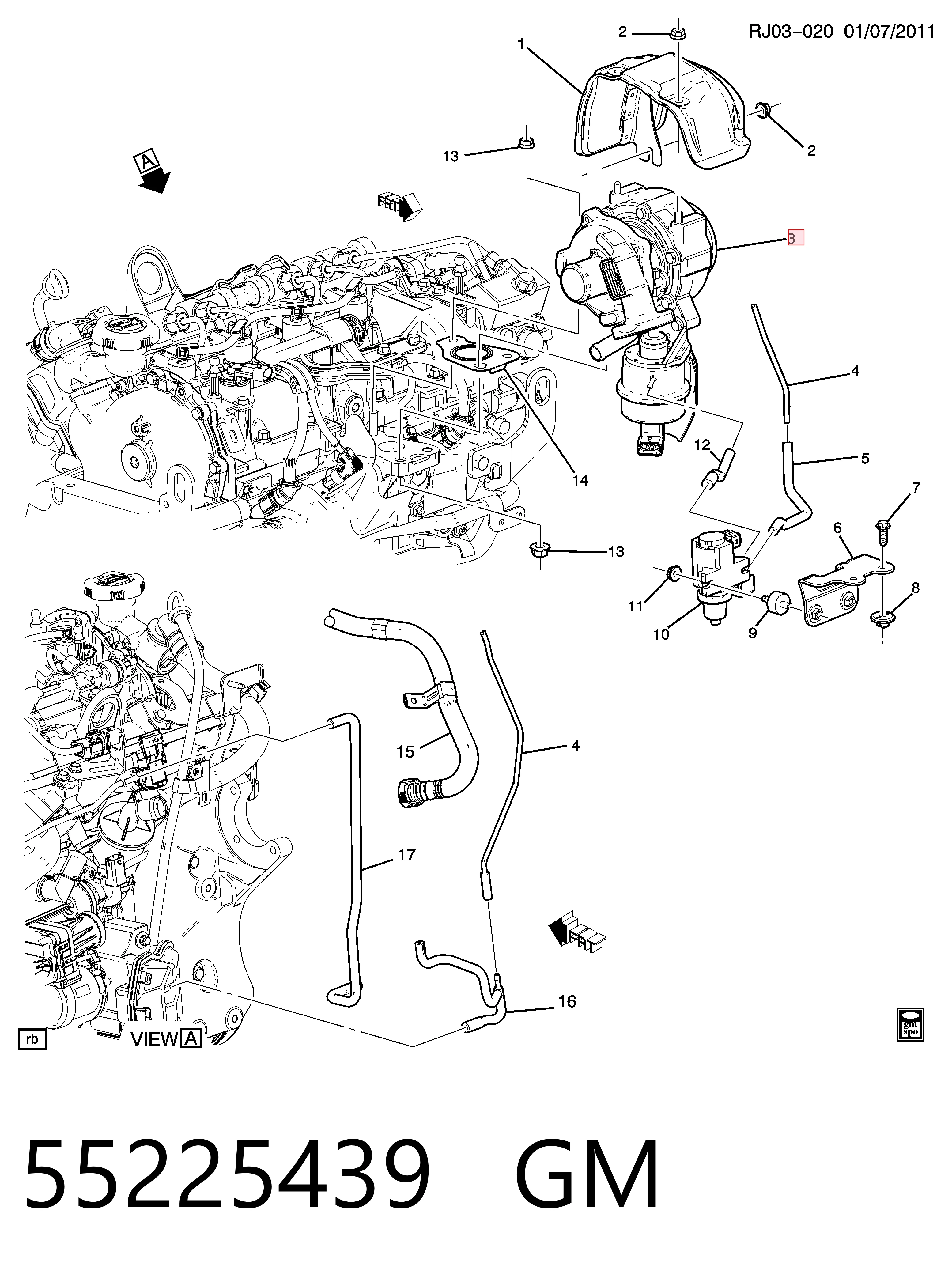 55225439 Peugeot/Citroen Turbina