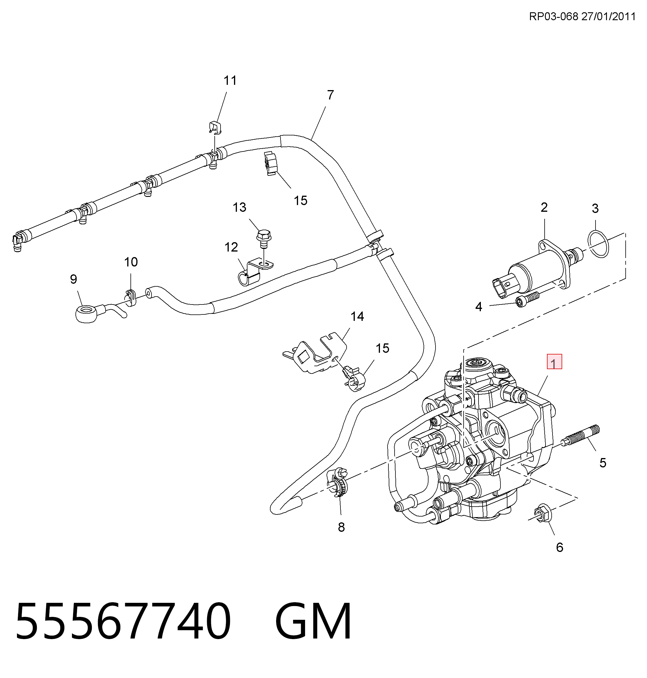Compre 95528028 Peugeot/Citroen Bomba de combustível de pressão alta