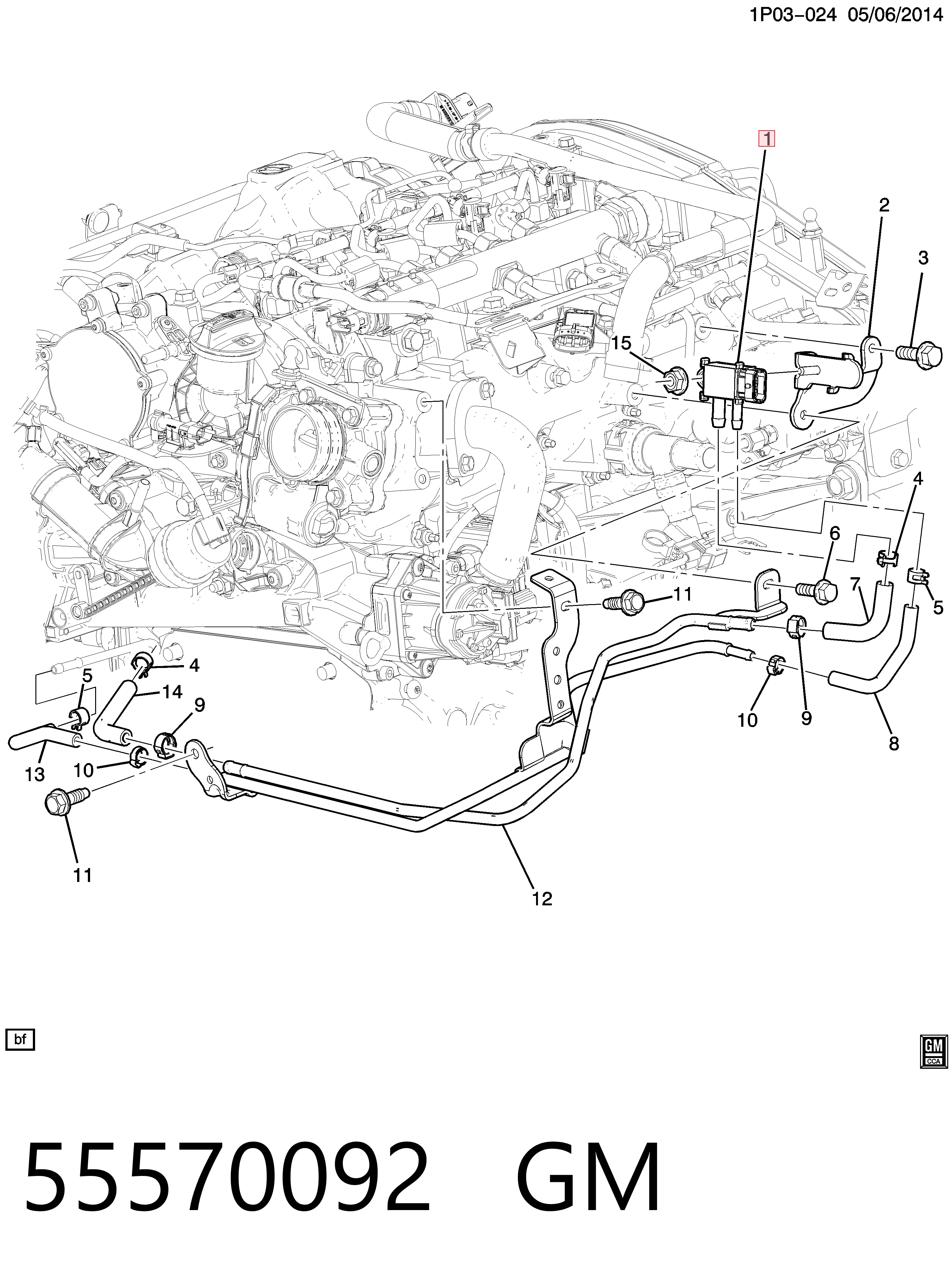 Sensor de pressão dos gases de escape Peugeot/Citroen 55599659
