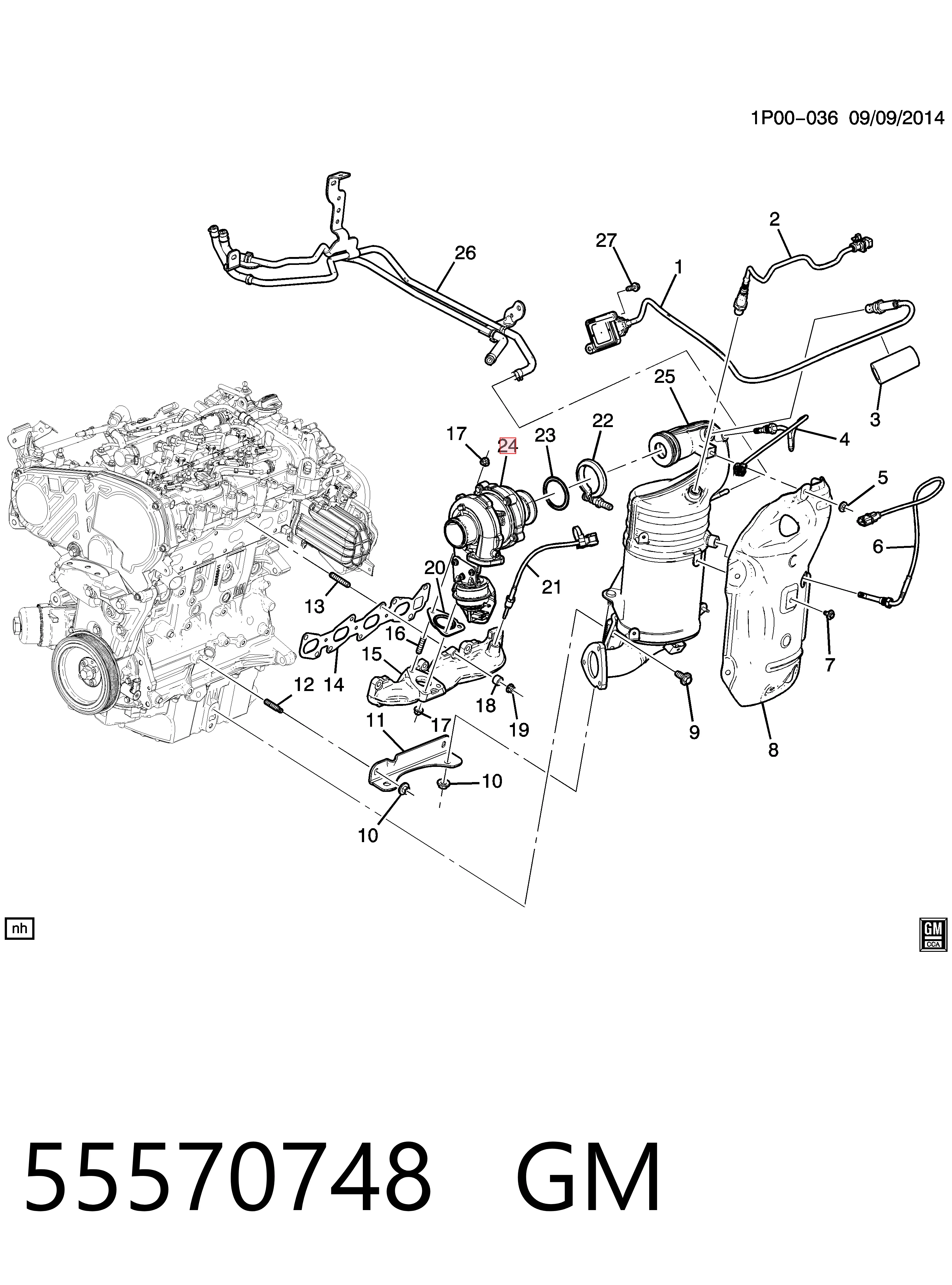 Turbina Opel Astra J 