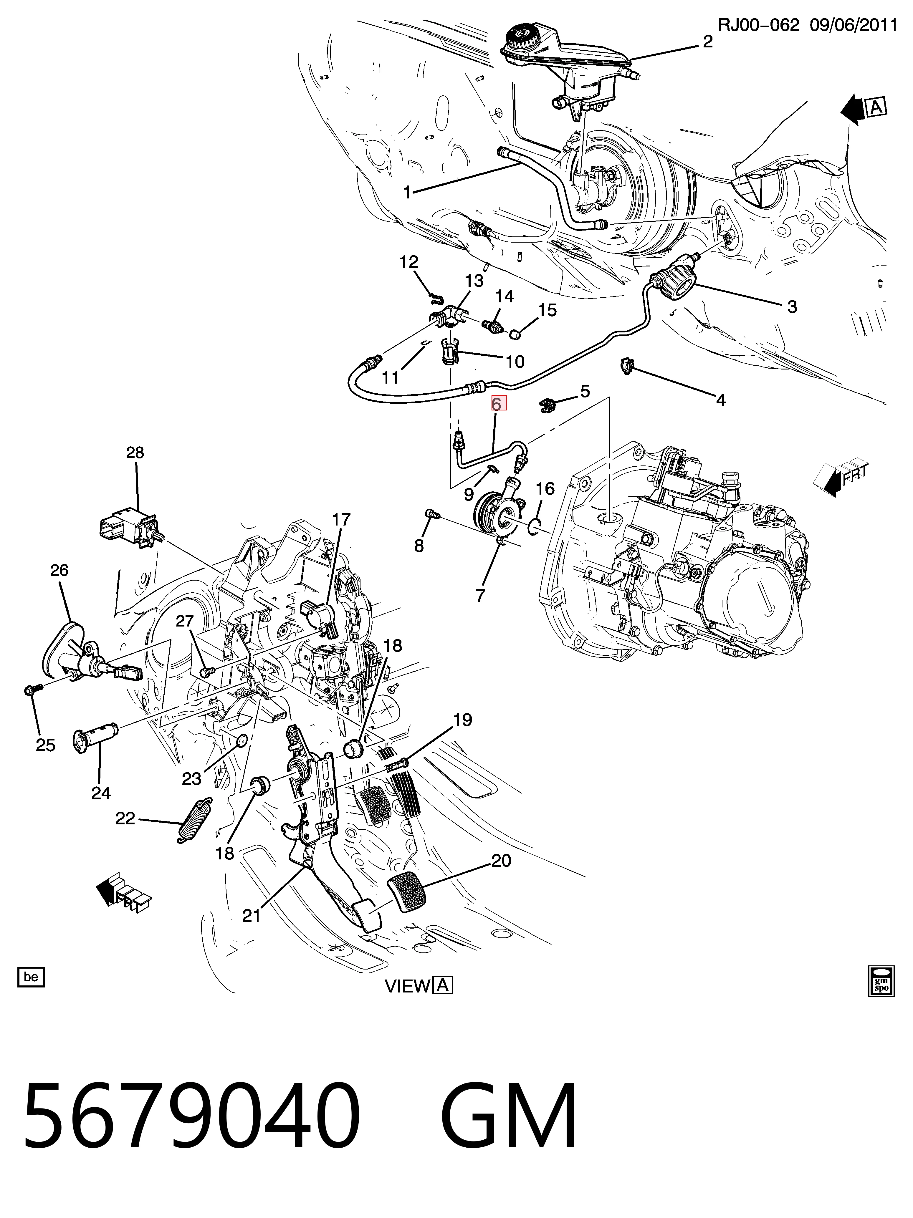  Mangueira de embraiagem Opel Corsa D monovolume (S07) (2006 - 2015) D