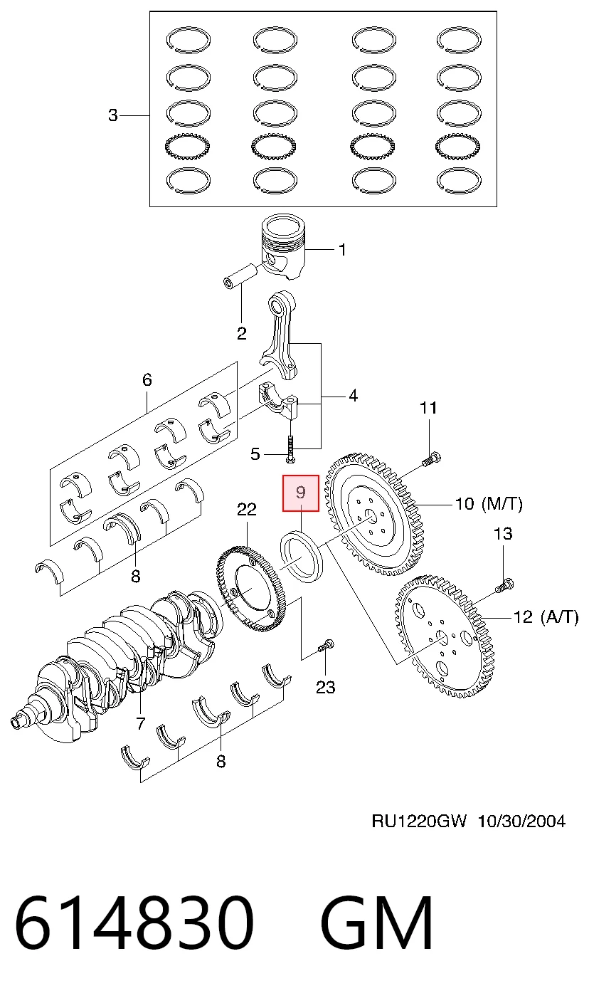 Vedação traseira de cambota de motor Glaser P7634101 preço, a partir de 20,25 USD