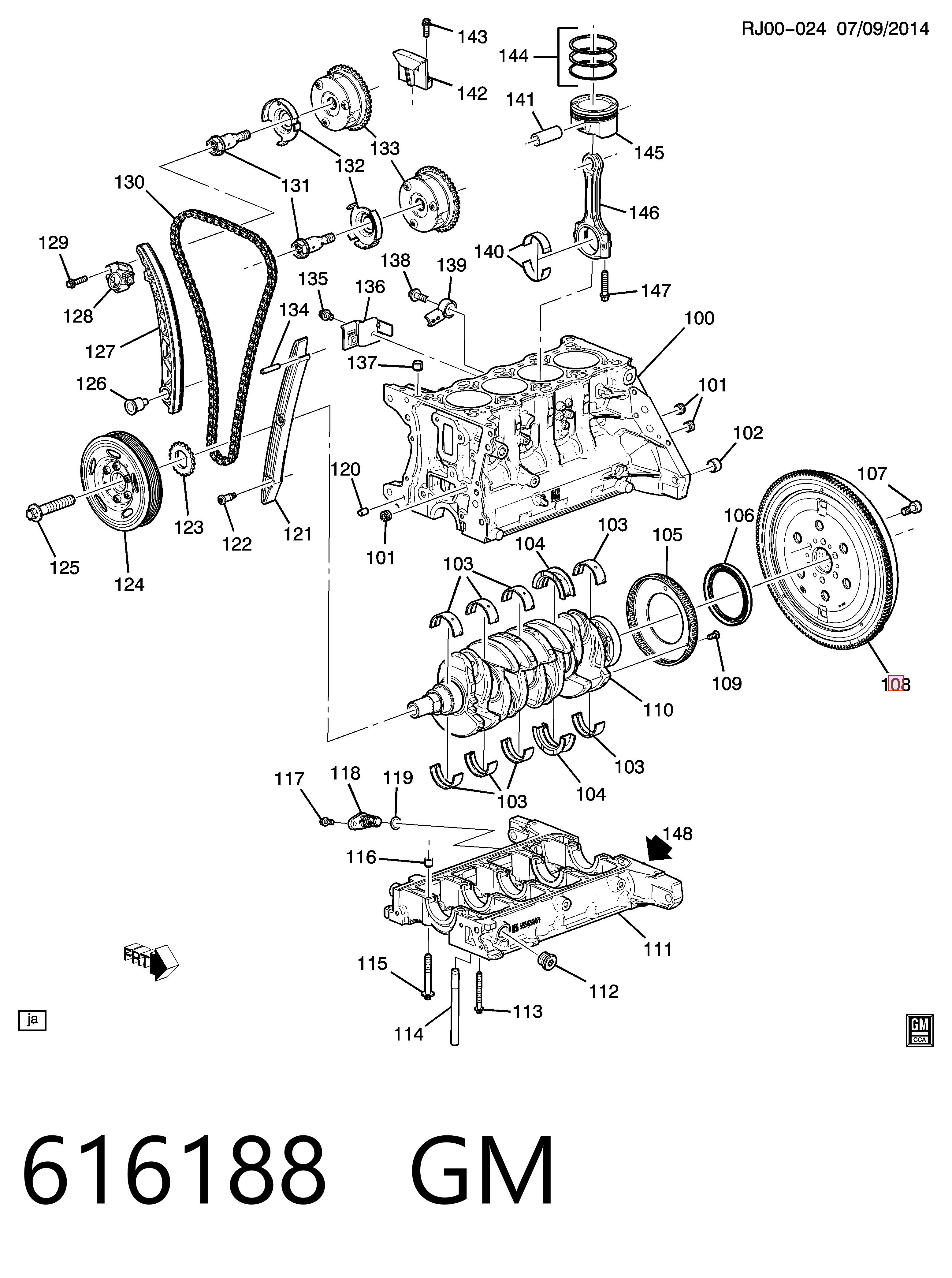 55572815 Peugeot/Citroen Volante de motor