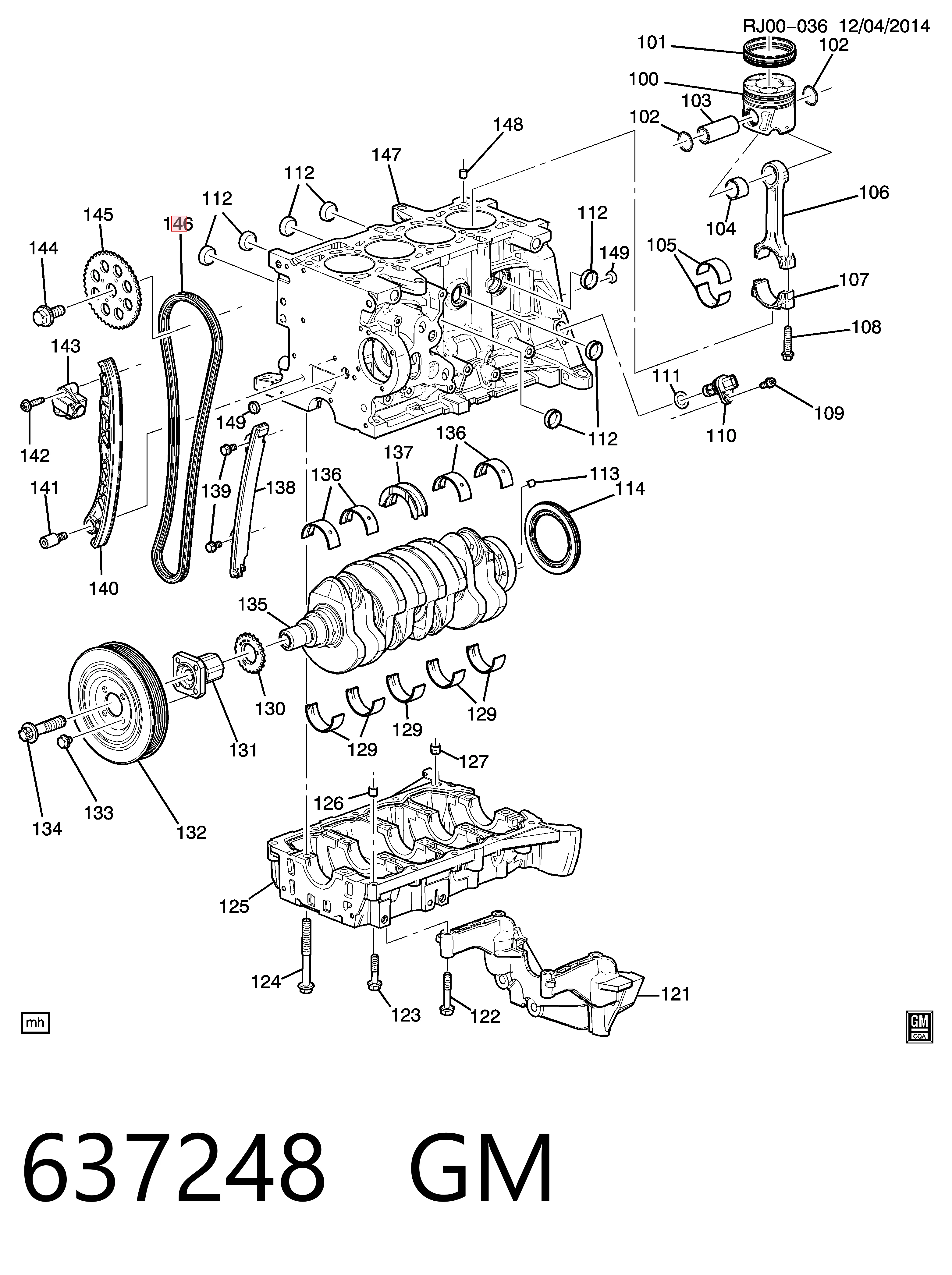  Cadeia do mecanismo de distribuição de gás Suzuki Swift III hatchback (RS) (2005 - 2011) III