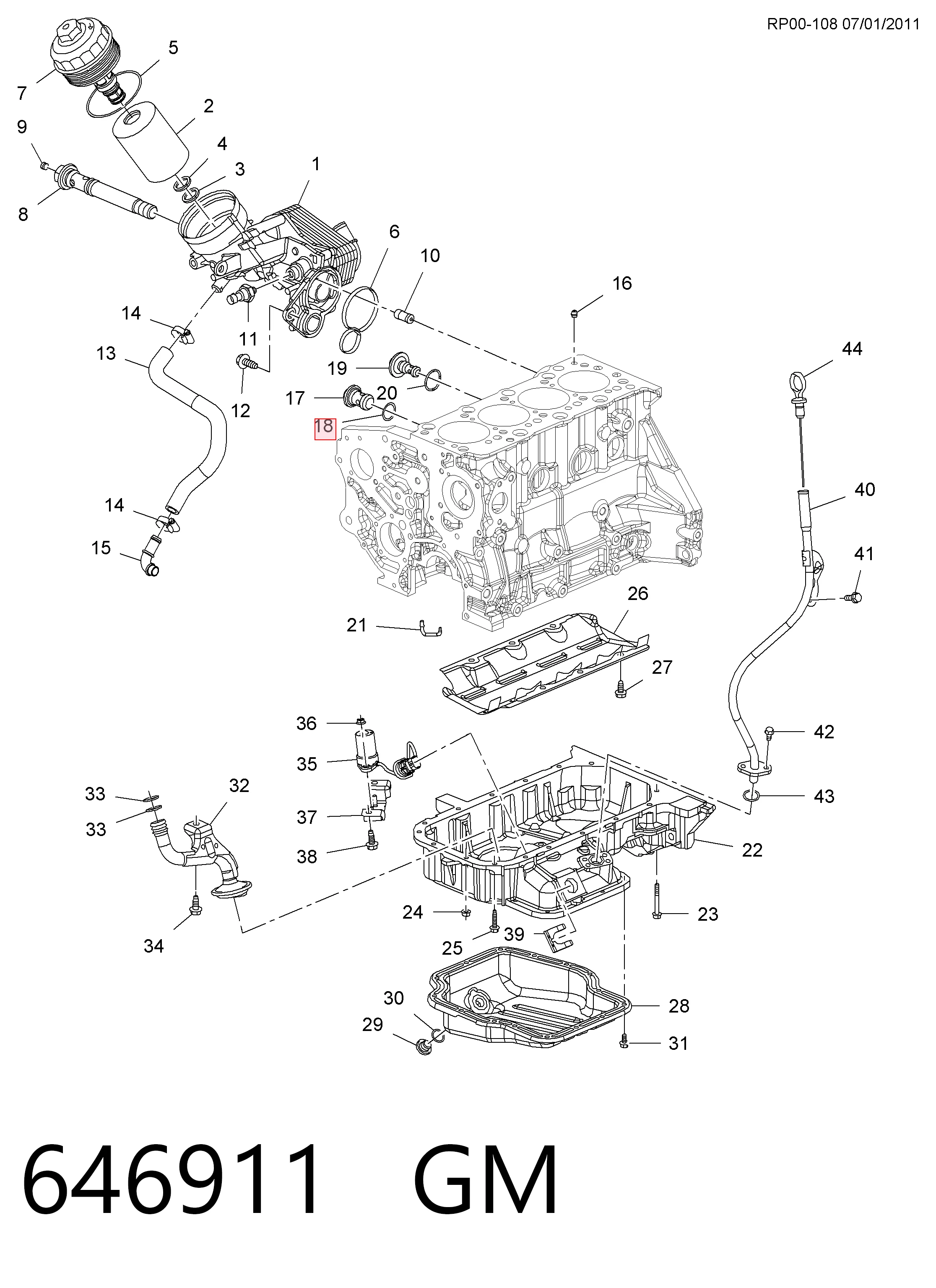 5801920151 Fiat/Alfa/Lancia Vedante anular do sistema de esfriamento