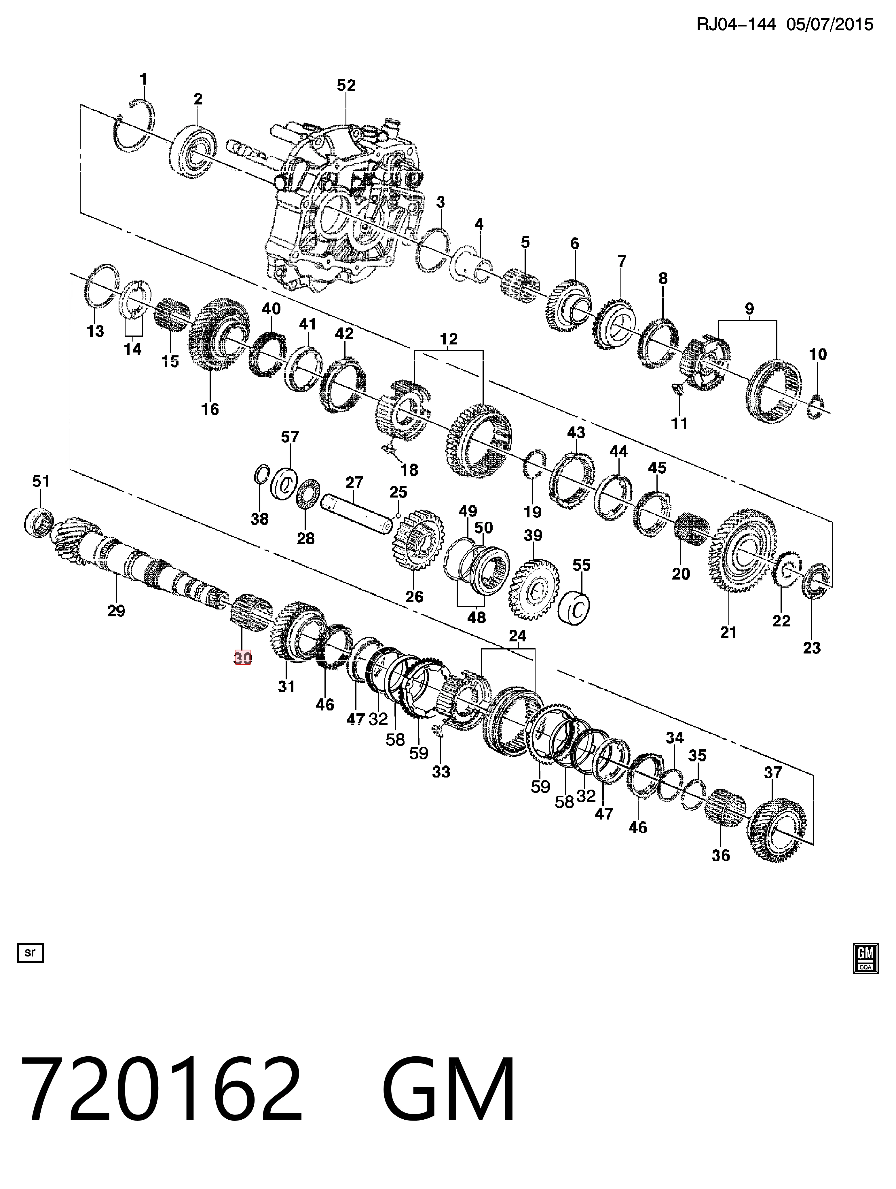 720162 General Motors Coxim de transmissão (suporte da caixa de mudança)