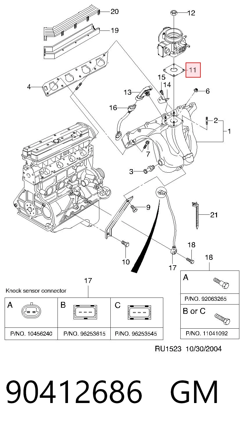 Vedante da válvula de borboleta para Chevrolet Captiva I C100