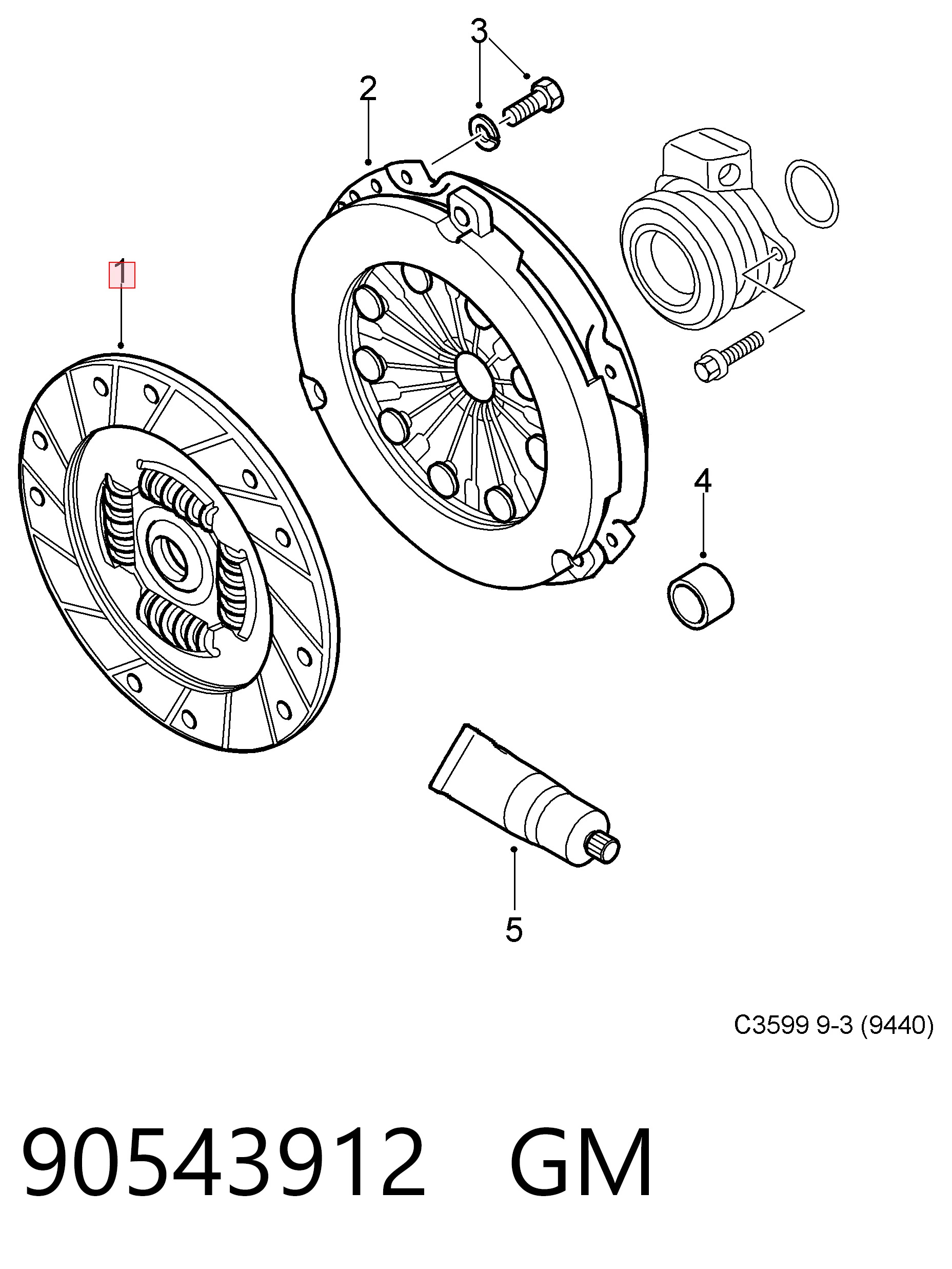 Disco de embraiagem Opel Astra H L35