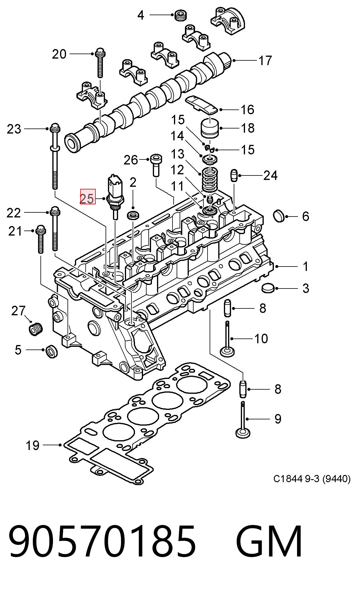 Sensor de temperatura do fluido de esfriamento Kamaz 4510411110119088