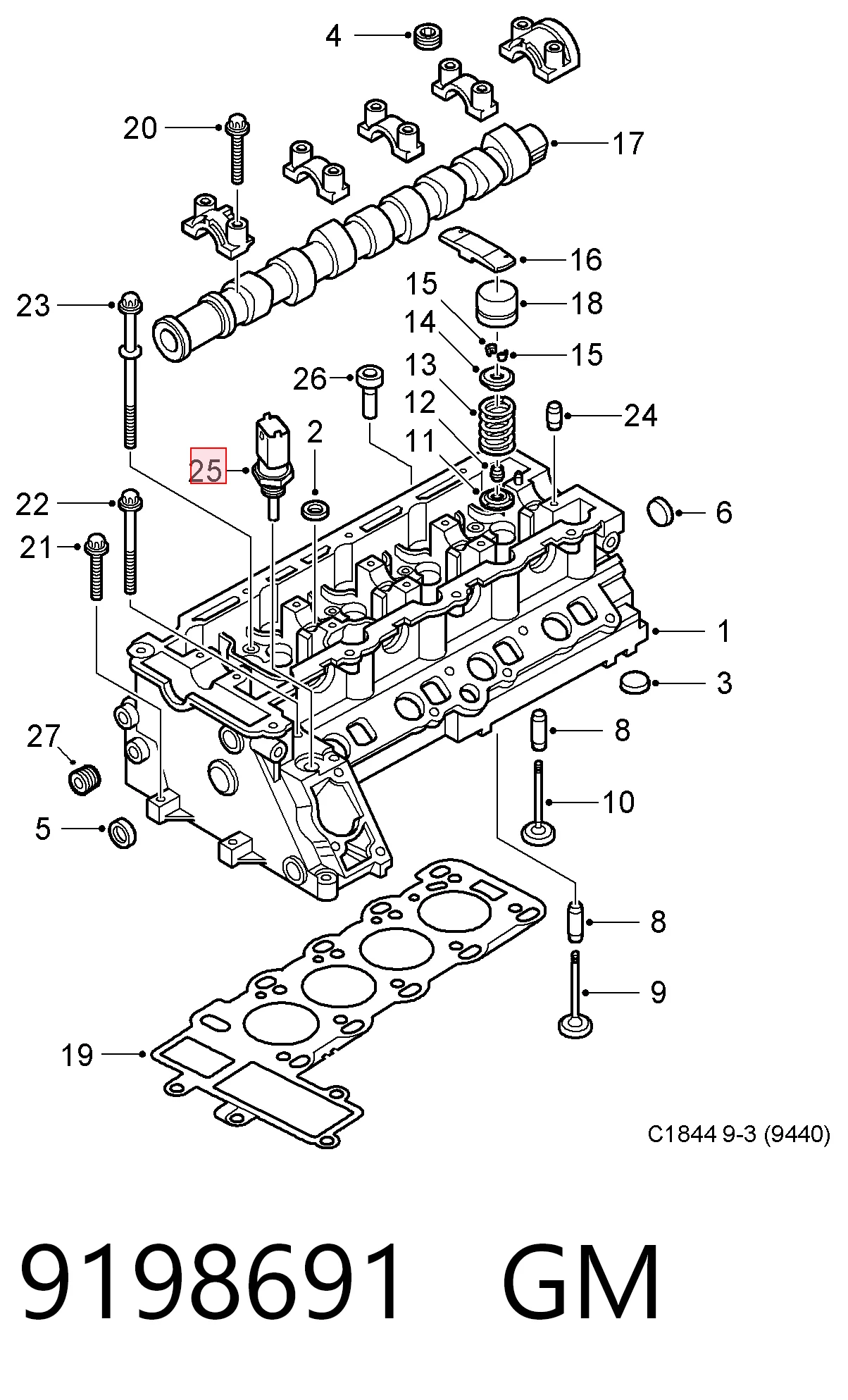 4510411110119088 Kamaz Sensor de temperatura do fluido de esfriamento
