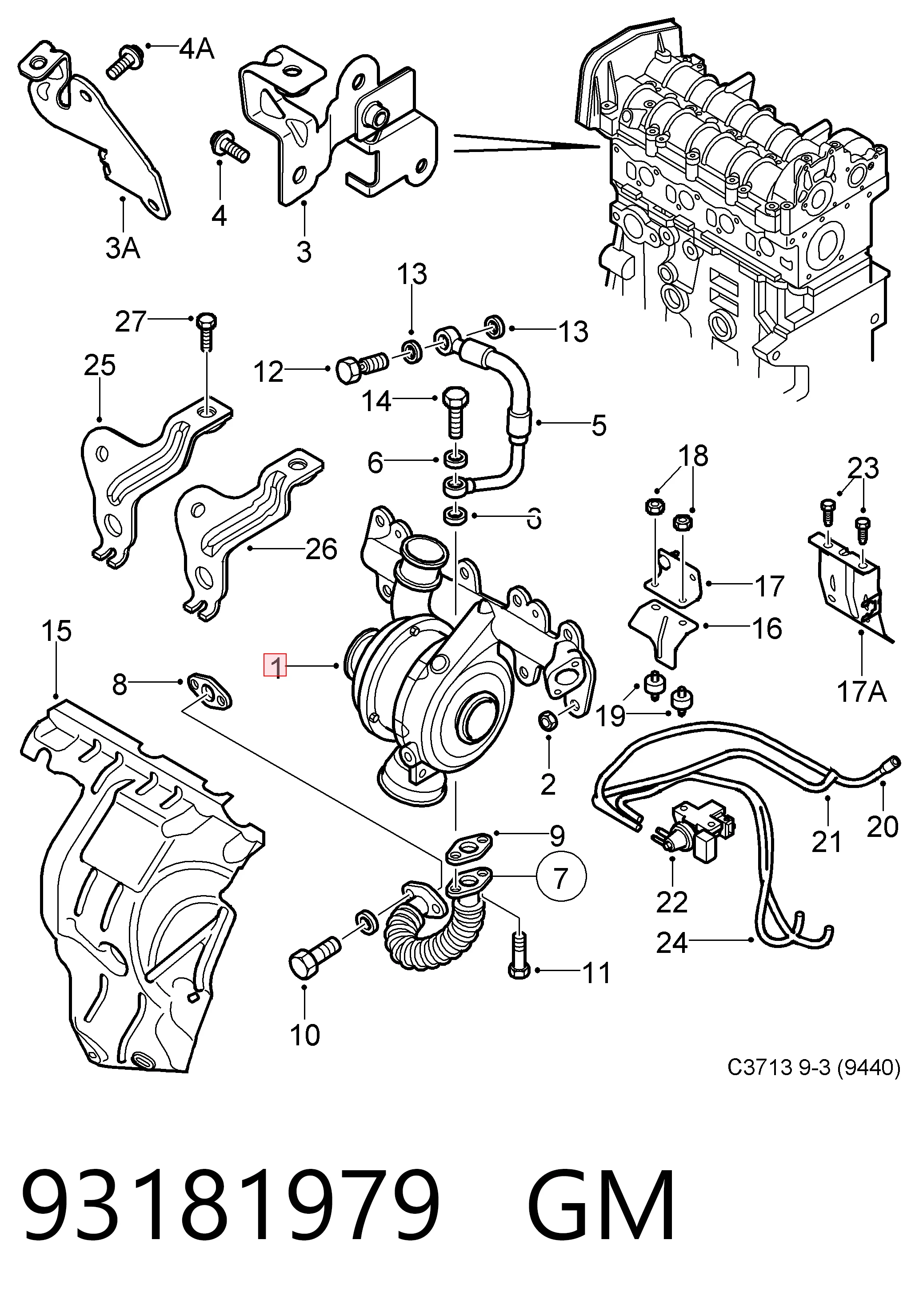 Turbina Opel Vectra preço, a partir de 168,83 USD