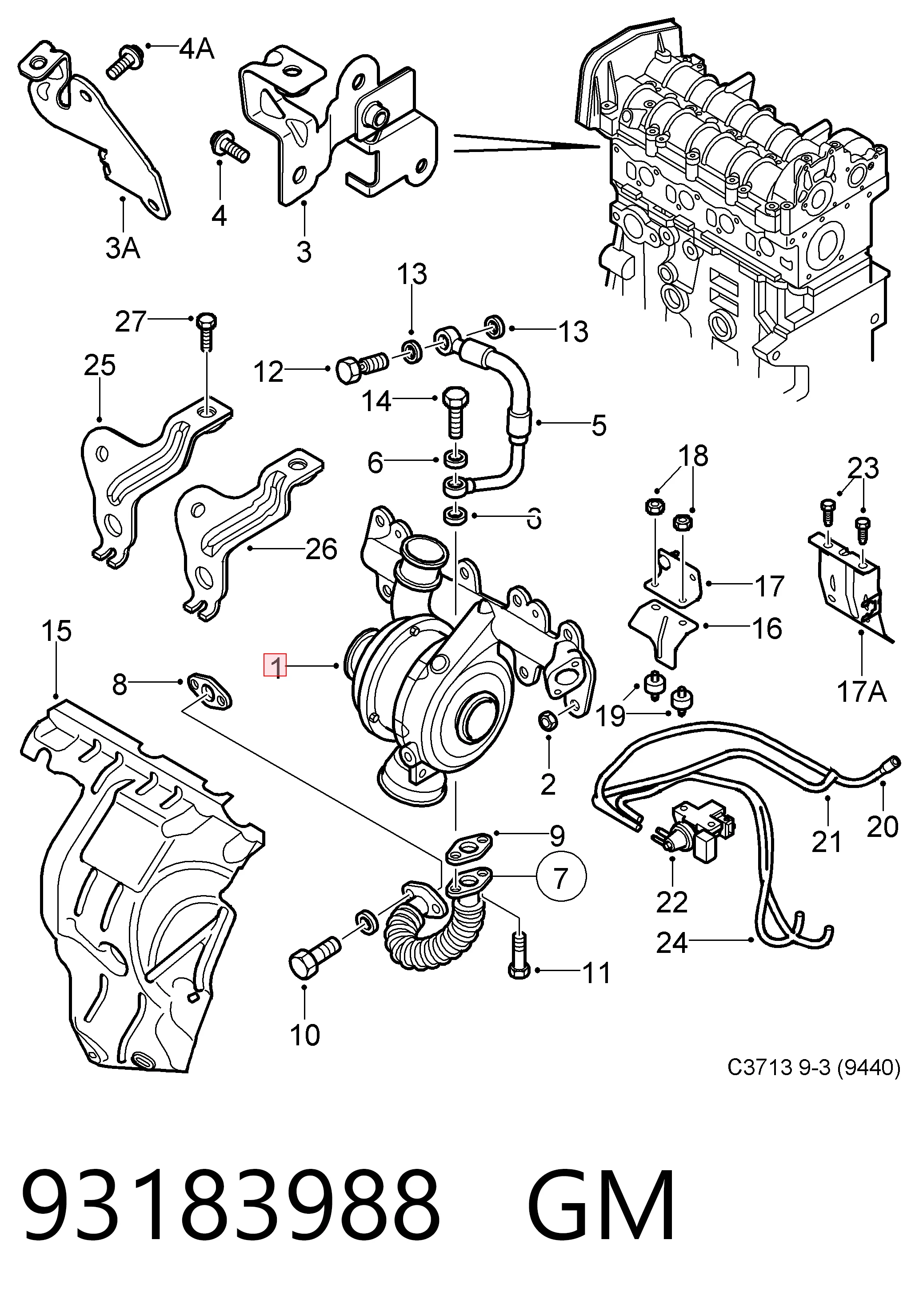 Turbina para Opel Vectra C GTS 