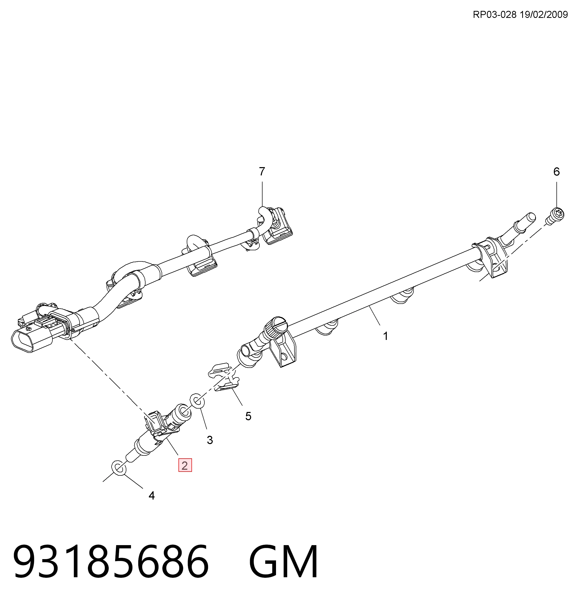 Injetor de injeção de combustível para Opel Mokka I J13
