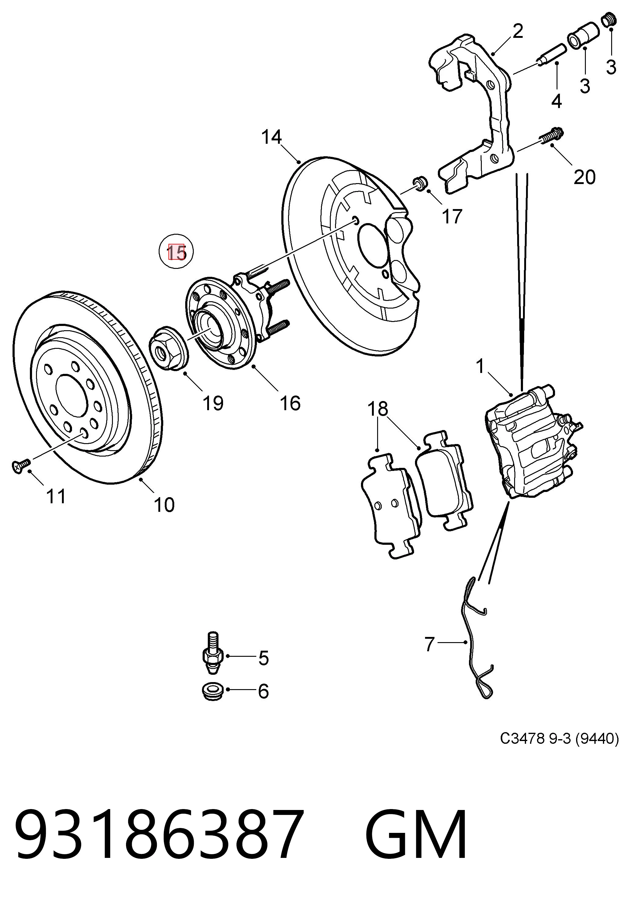  para Opel Vectra  ()
