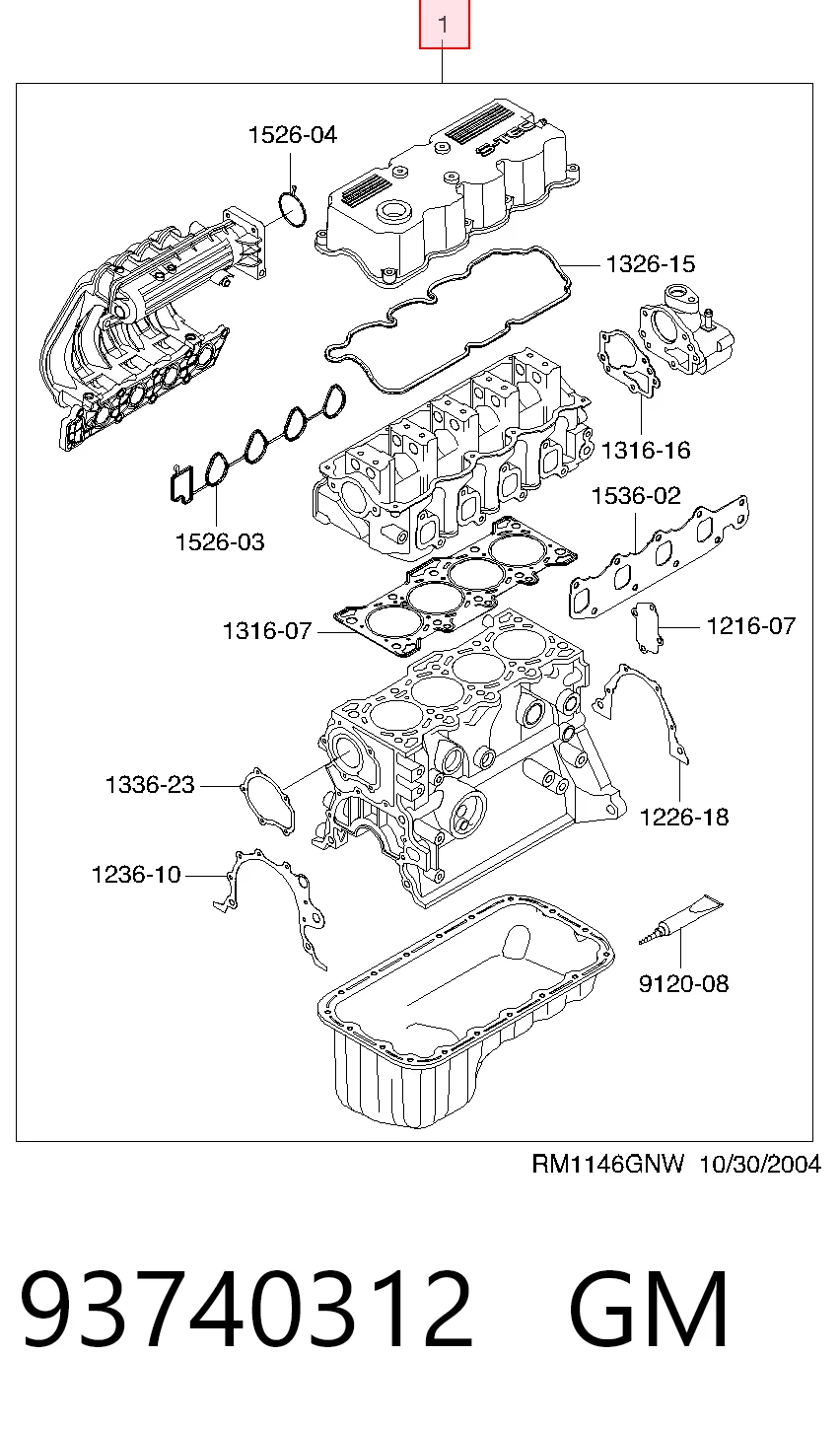 Compre 93740055 Hyundai/Kia Kit de vedantes de motor completo