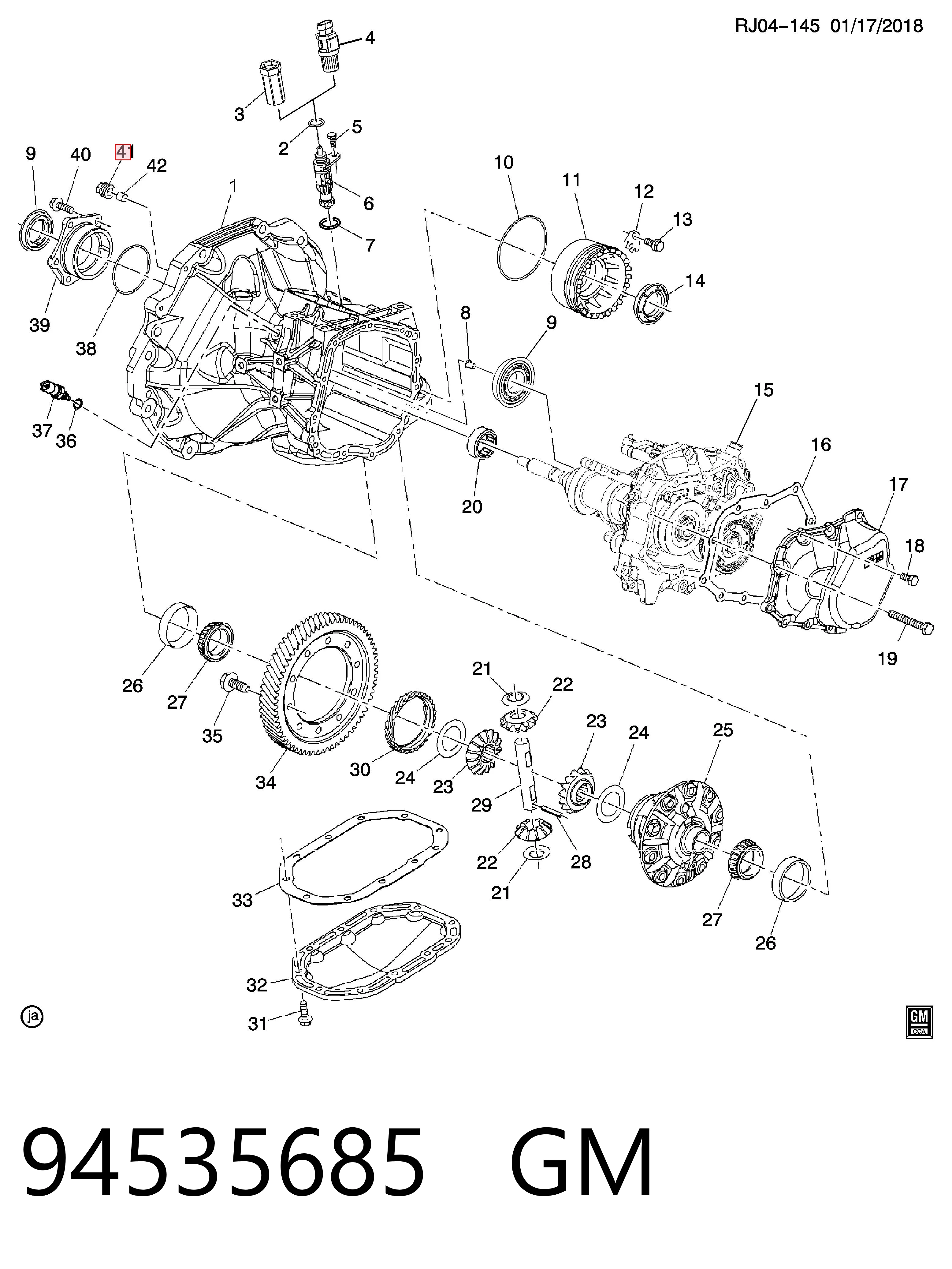 Kit de reparação da Caixa de Mudança para Opel Vectra 88, 89