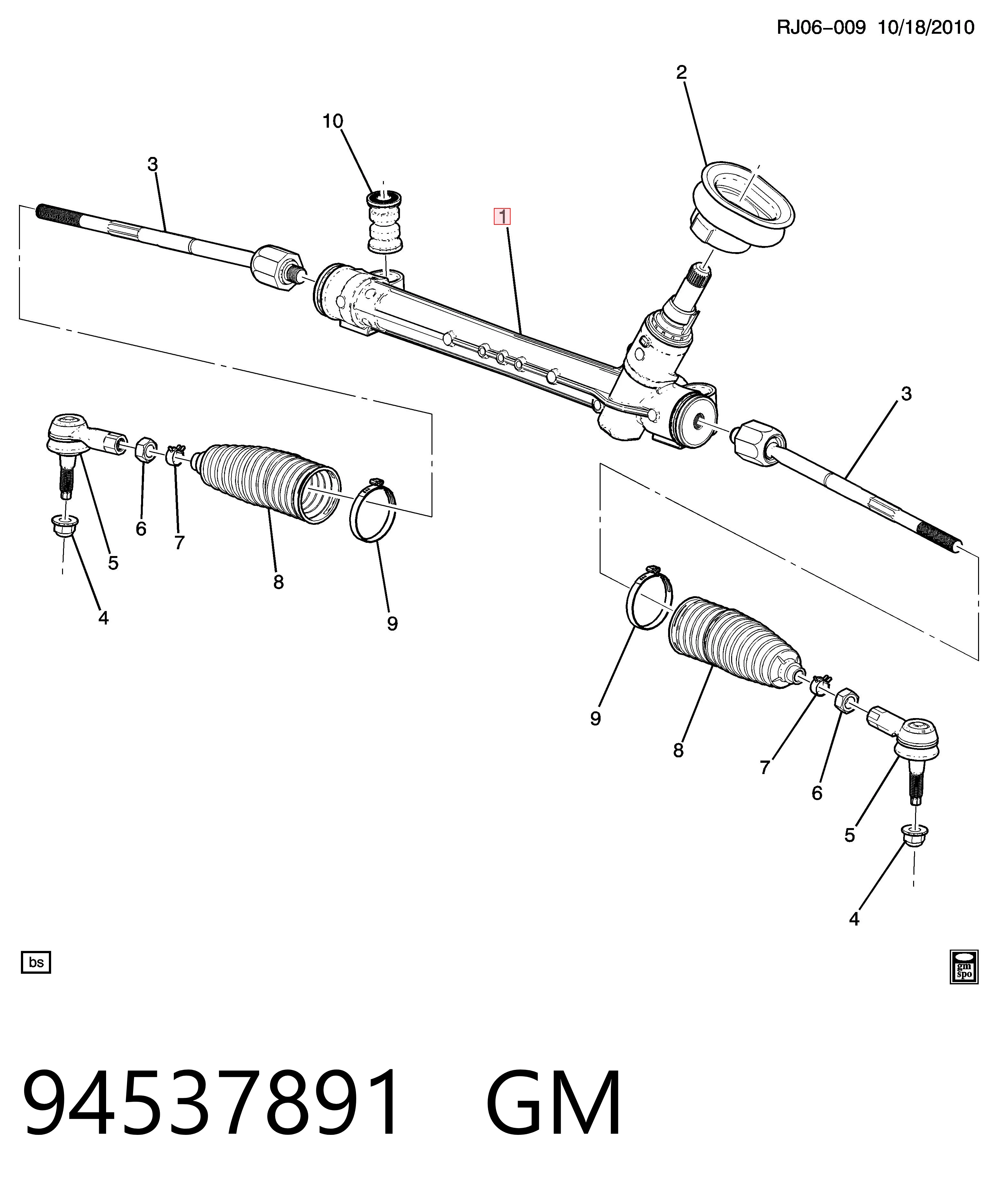 527742743 VAG Cremalheira da direção
