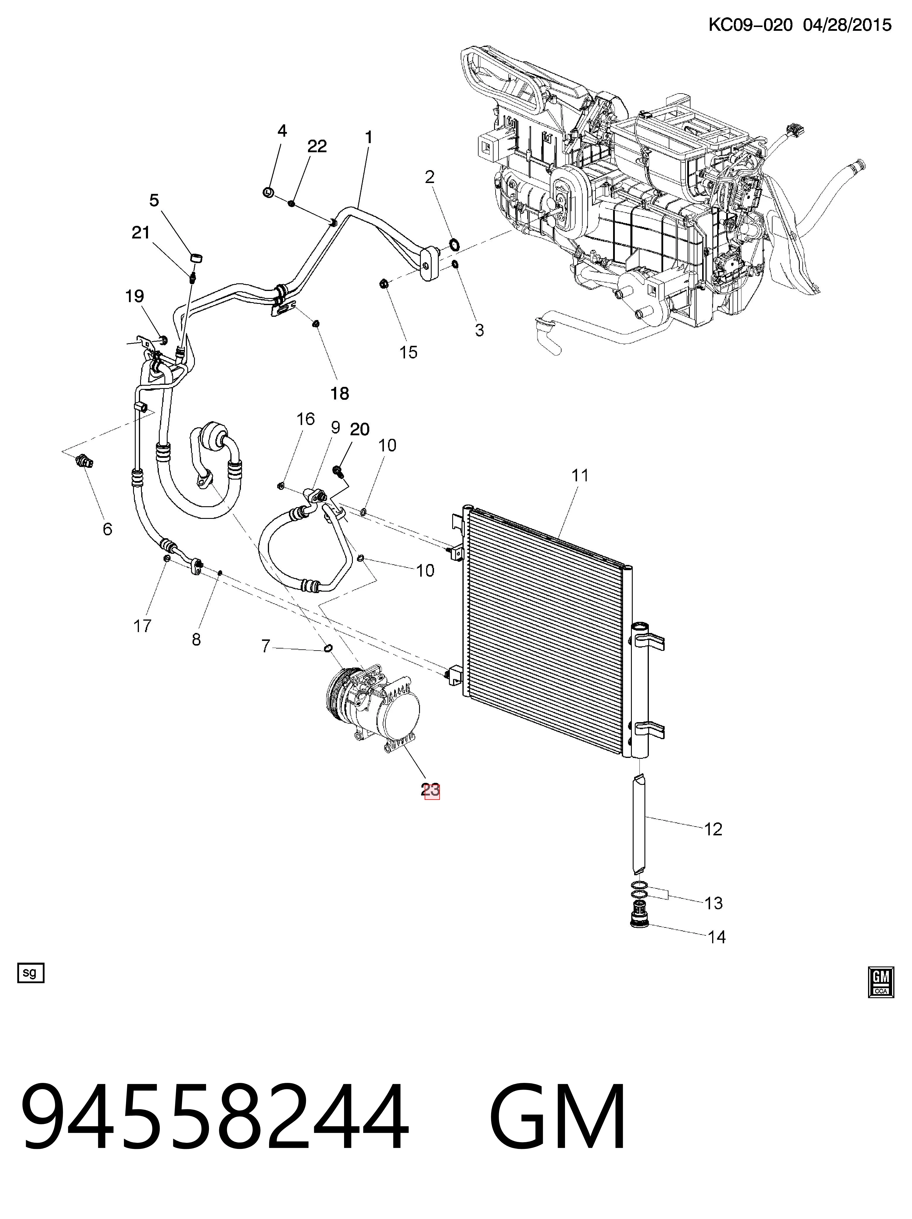Compressor de aparelho de ar condicionado para Chevrolet Spark (Matiz)  M300