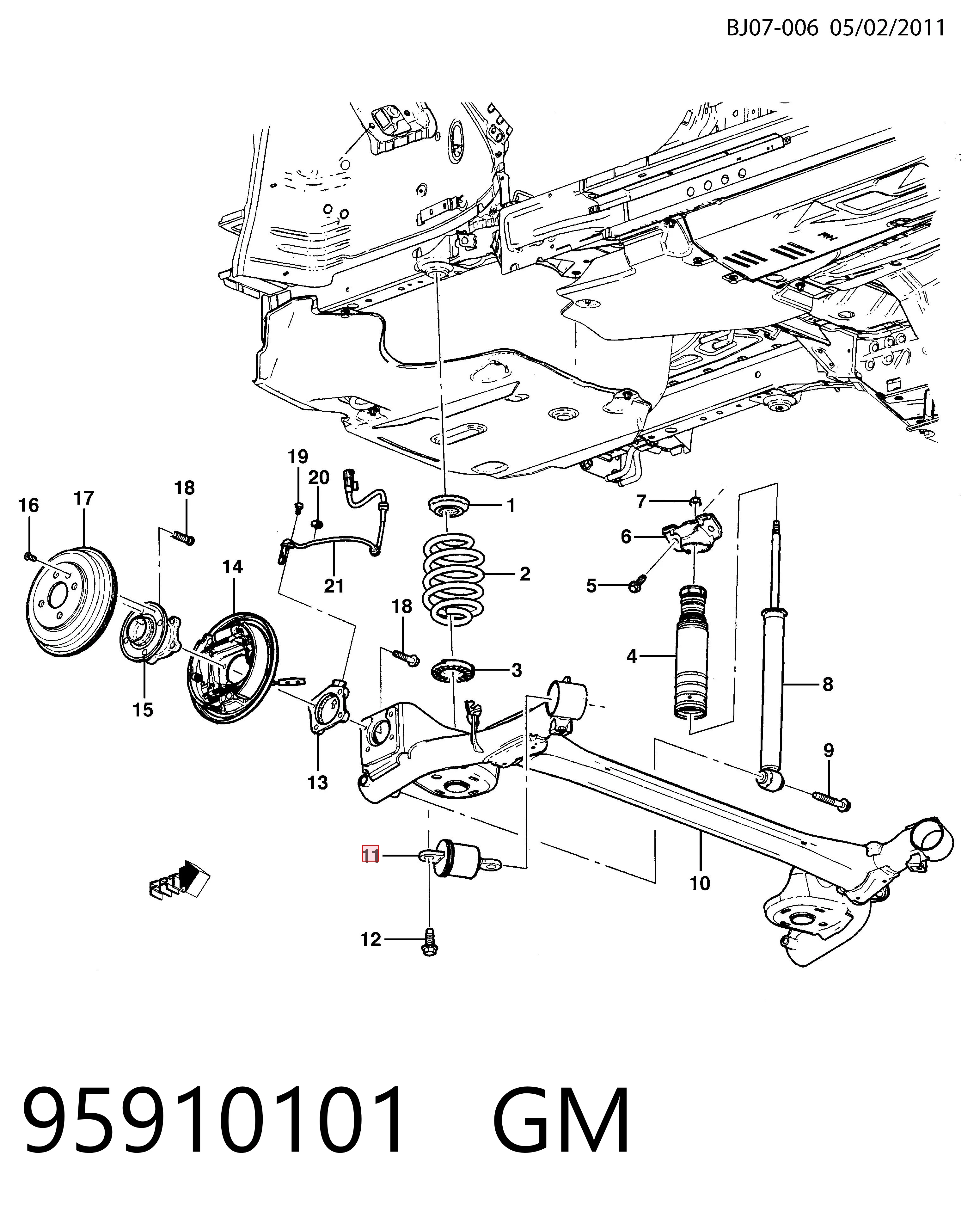 Bloco silencioso de viga traseira (de plataforma veicular) Chevrolet Aveo preço, a partir de 29,20 USD