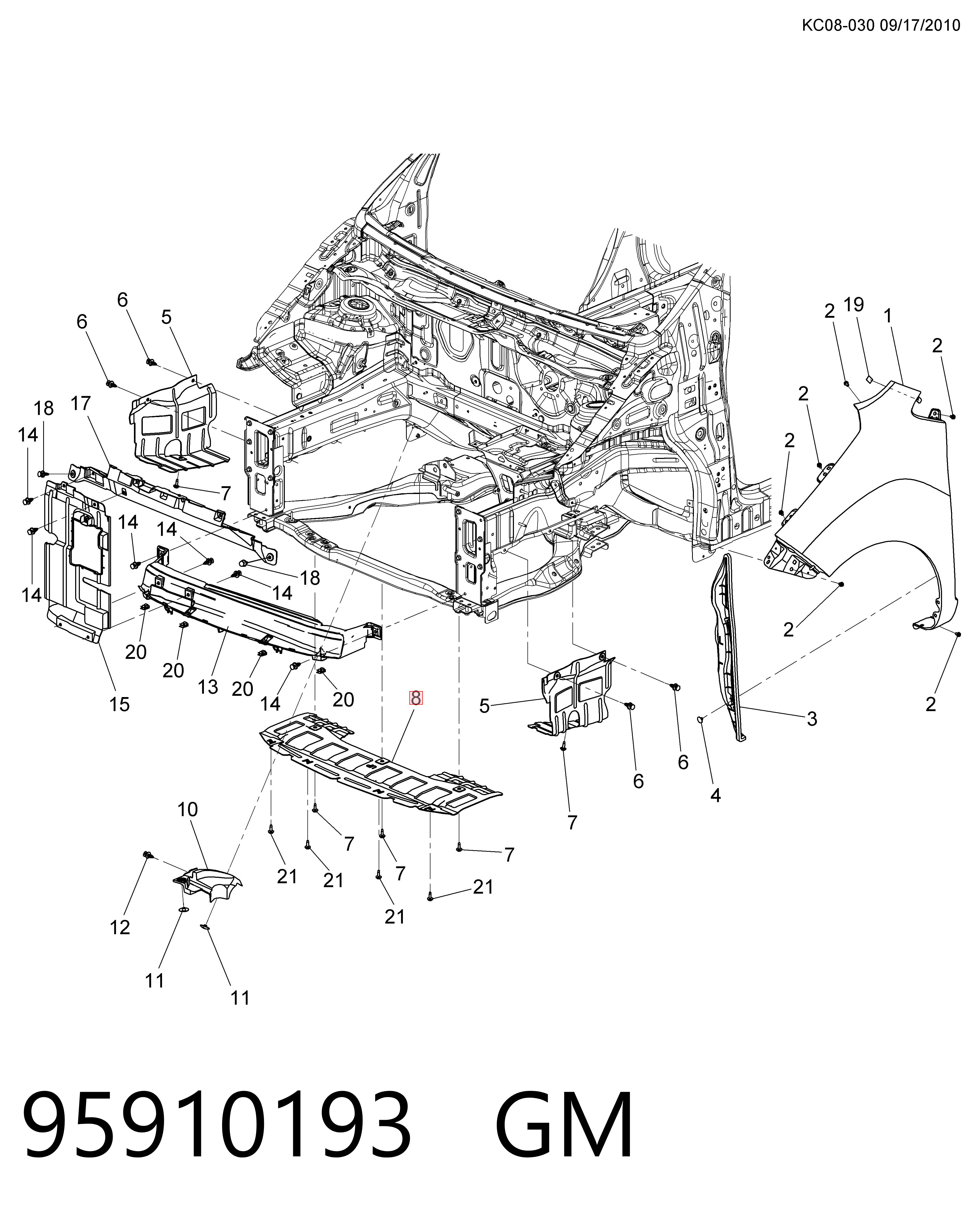 Isolamento de ruído da capota para Chevrolet Spark (Matiz) M300